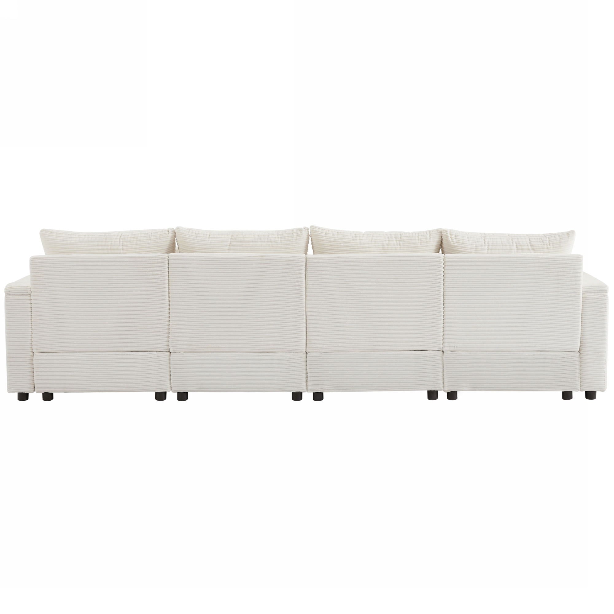 Modern Style Loveseat Sofa Sectional Sofa Couch With Storage Space, A Movable Ottoman, Two USB Ports, Two Cup Holders, A Phone Holder For Living Room - Best Buy Furniture