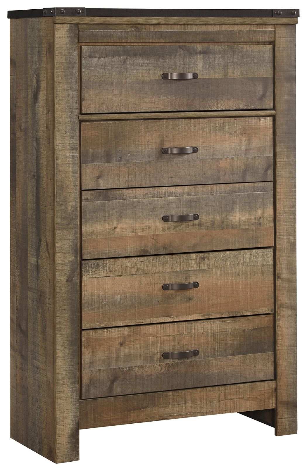 Trinell - Five Drawer Chest - Brown - Best Buy Furniture