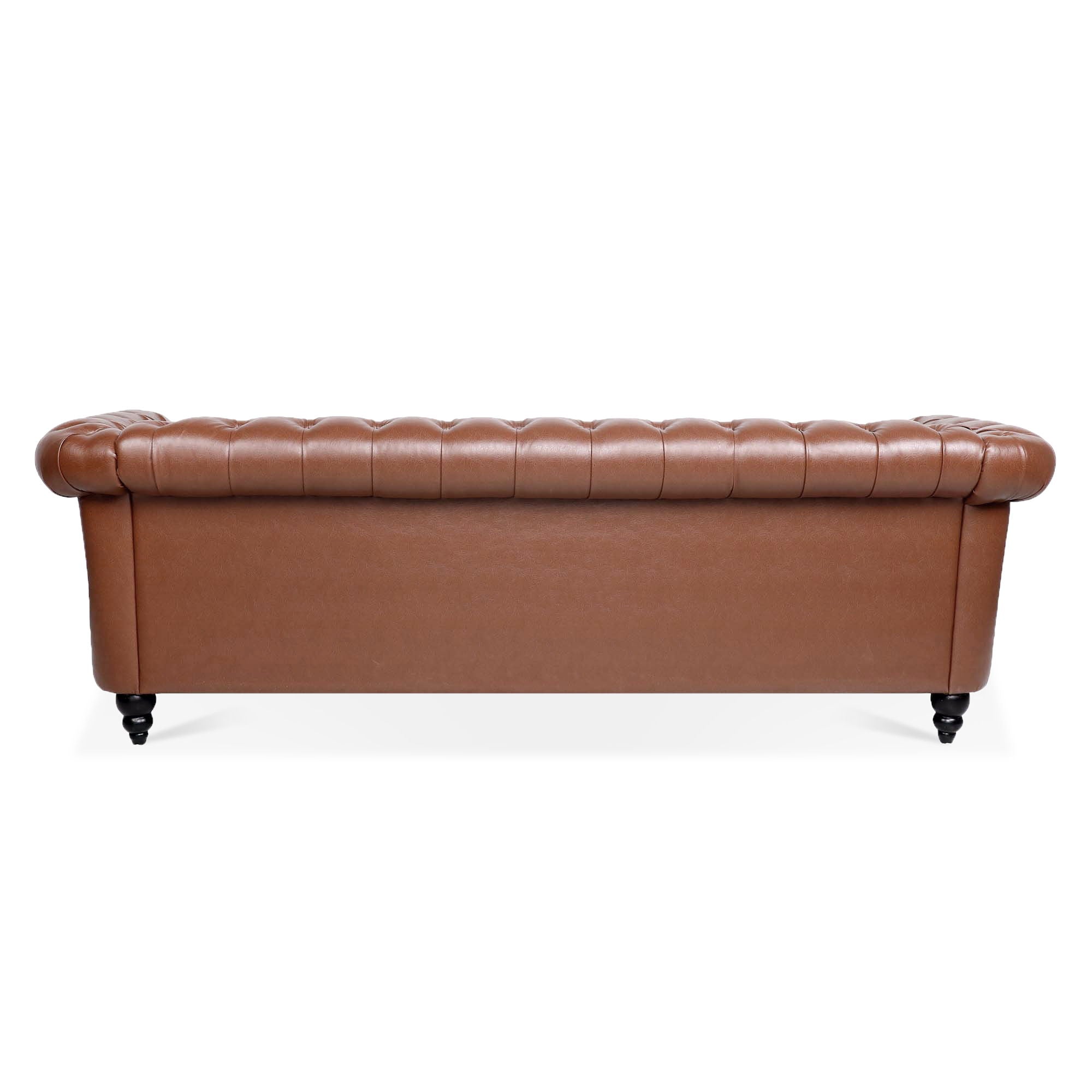 Rolled Arm Chesterfield 3 Seater Sofa - Best Buy Furniture