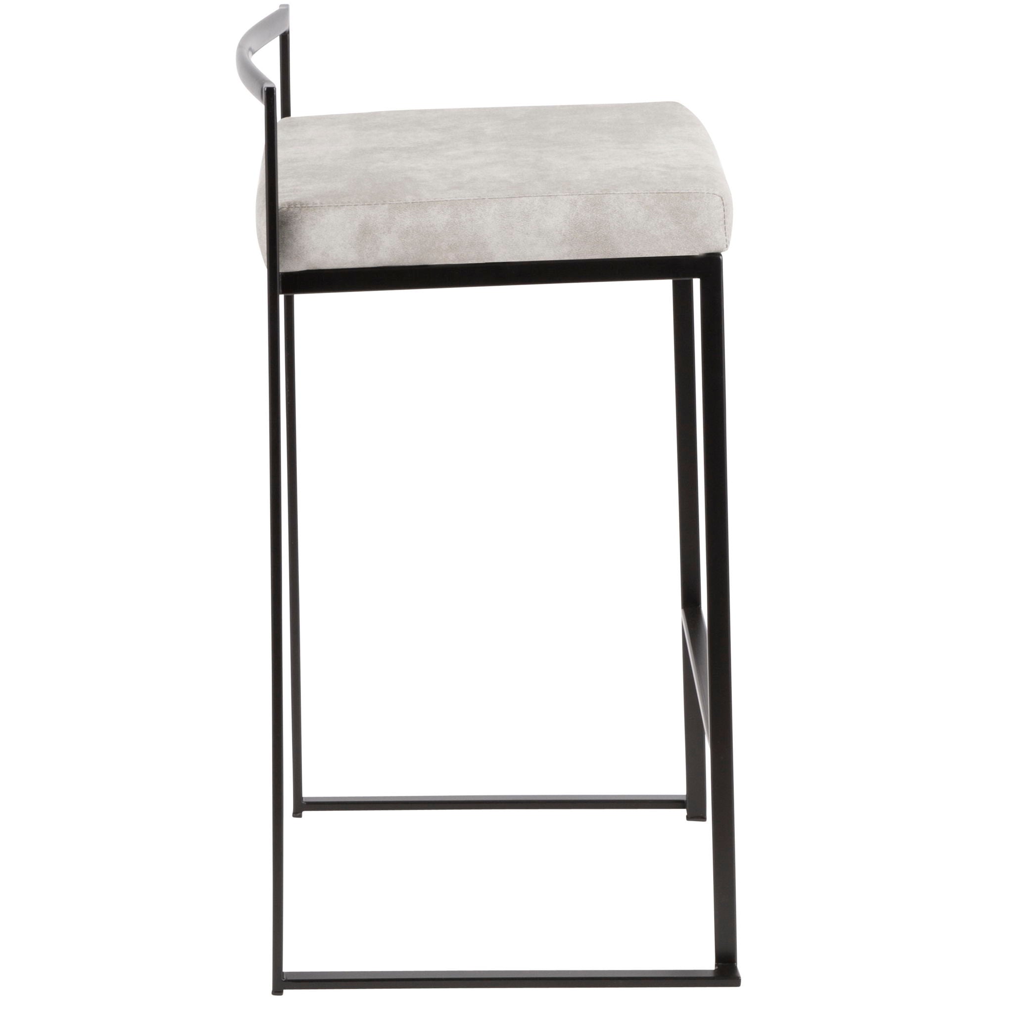 Fuji - Contemporary Style Stackable Counter Stool - Best Buy Furniture