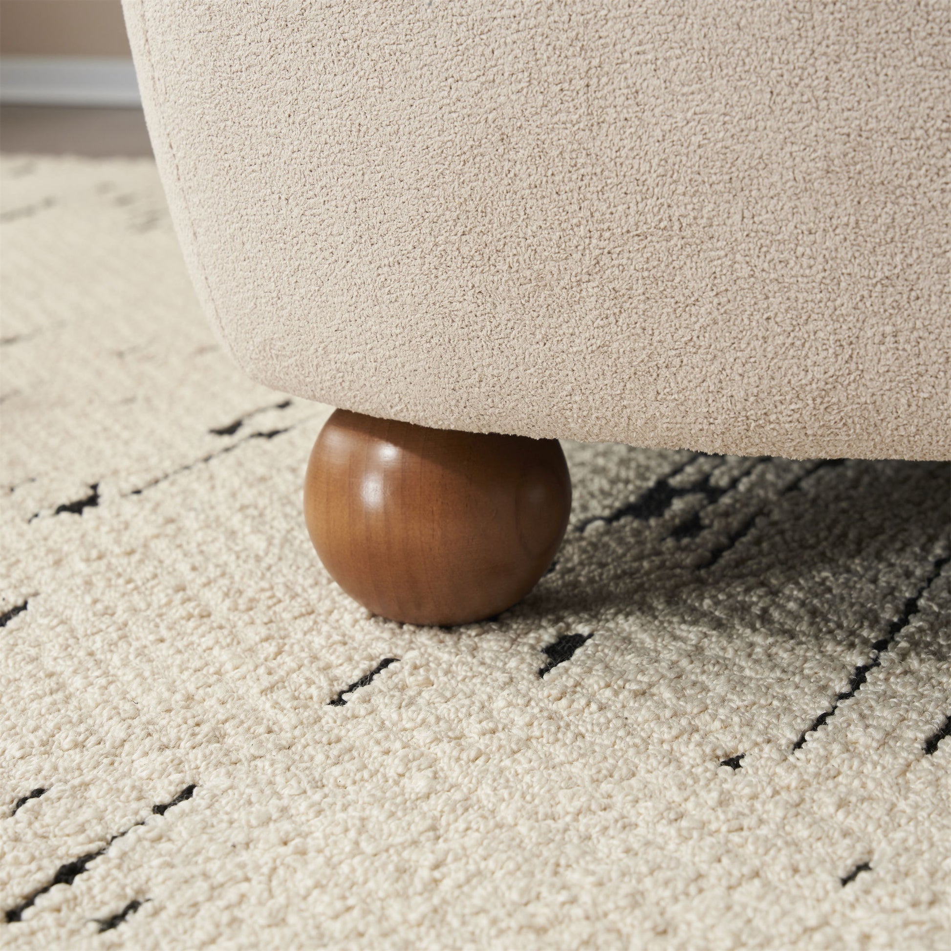 Modern Low Back Accent Upholstered Armless Living Room Chairs, Round Feet - Best Buy Furniture