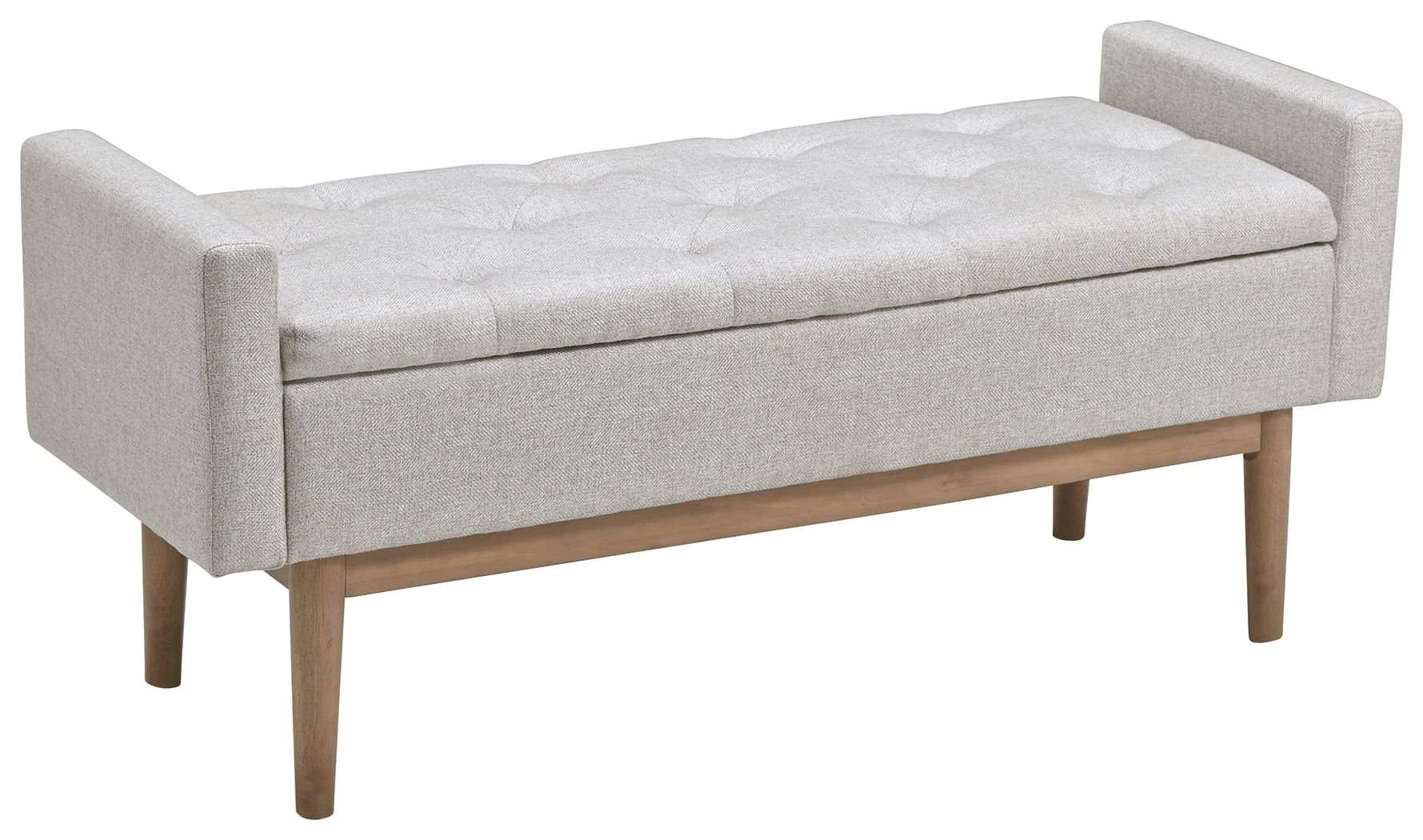 Briarson - Storage Bench - Beige / Brown - Best Buy Furniture