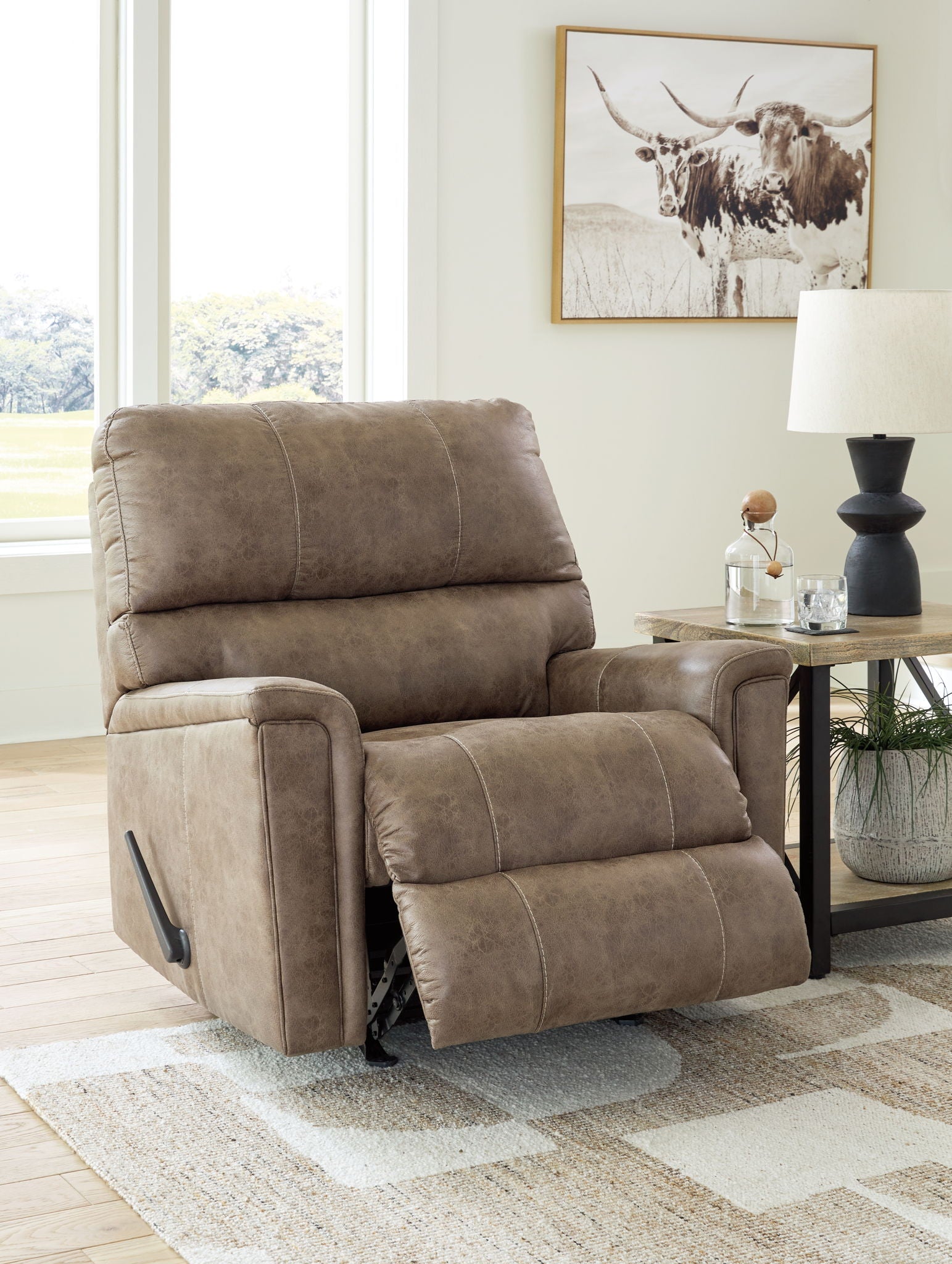 Navi - Rocker Recliner - Fossil - Best Buy Furniture
