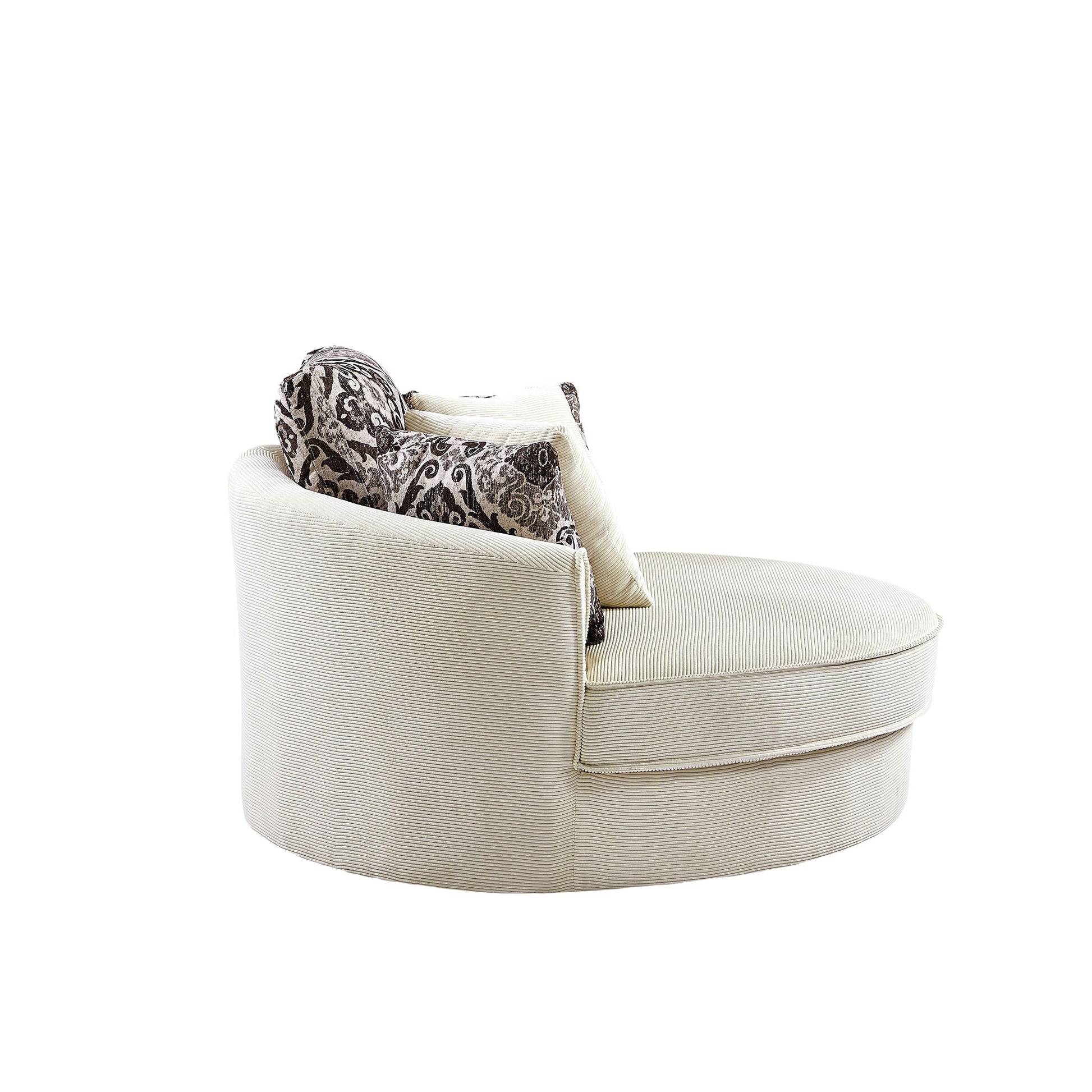 Swivel Accent Barrel Chair With 5 Movable Pillow 360 Degree Swivel Round Sofa Chair For Living Room, Bedroom, Hotel - Best Buy Furniture