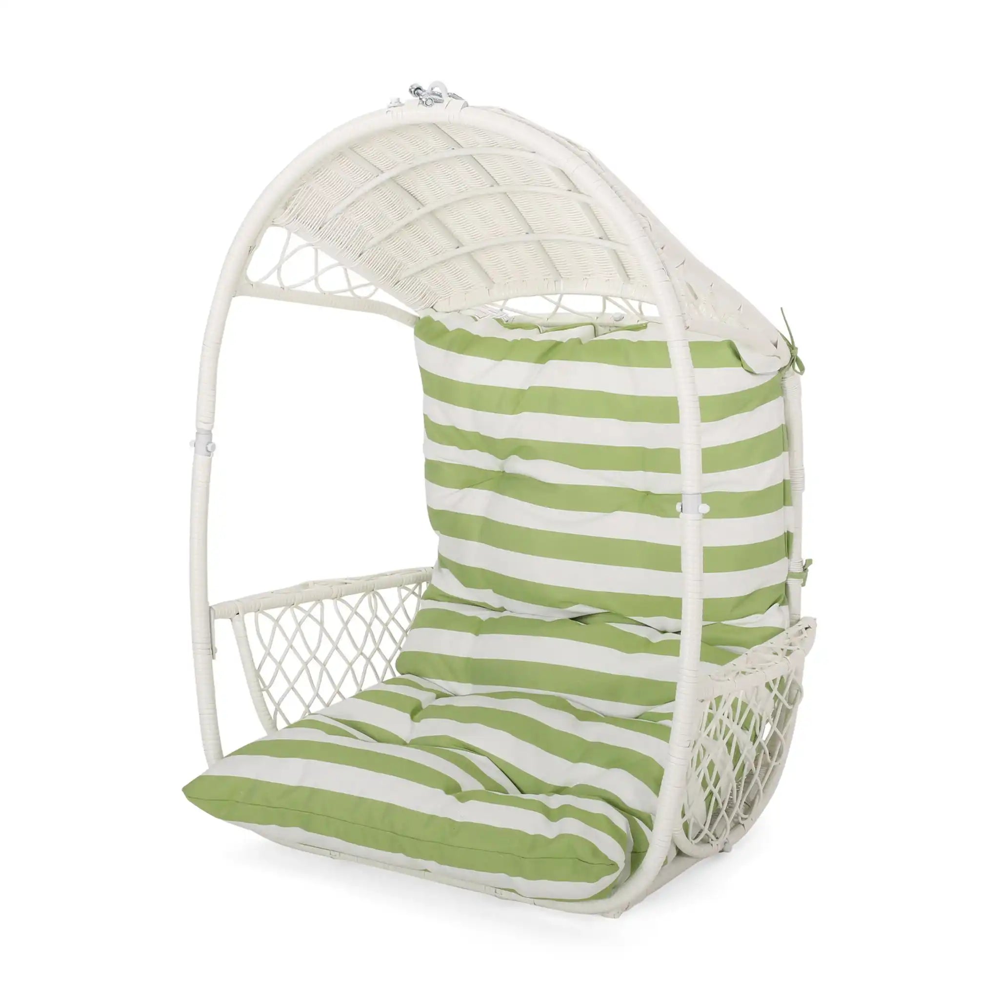 Malia - Wicker Hanging Chair With Cushion - Best Buy Furniture