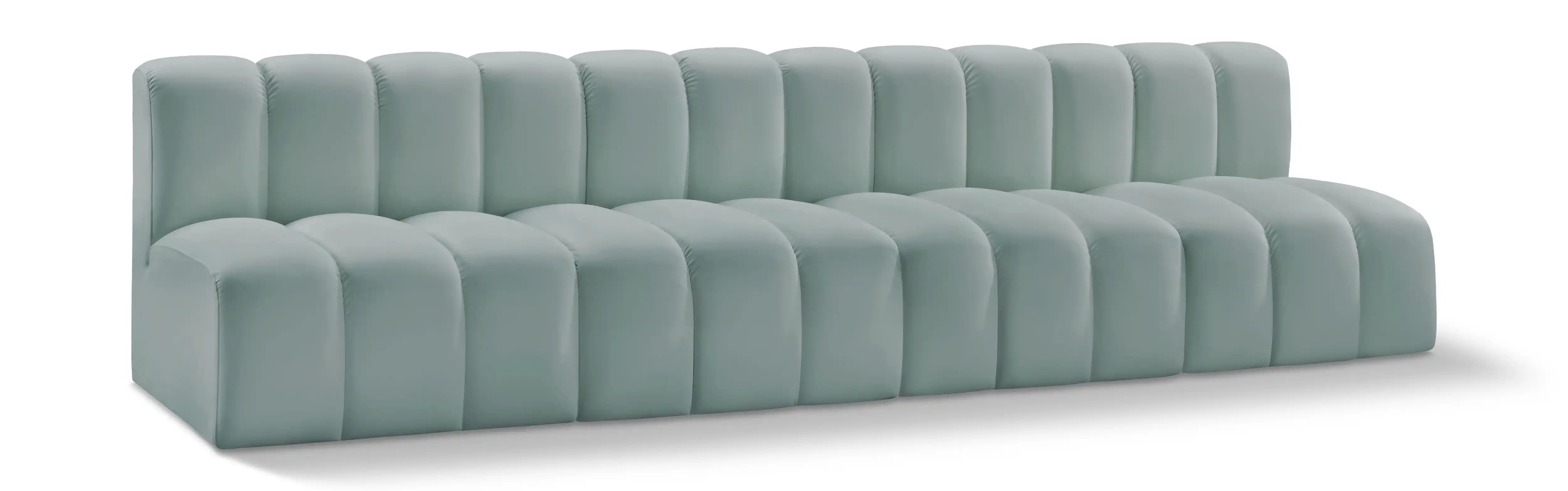 Arc - Faux Leather 4 Seats Modular Sofa - Best Buy Furniture