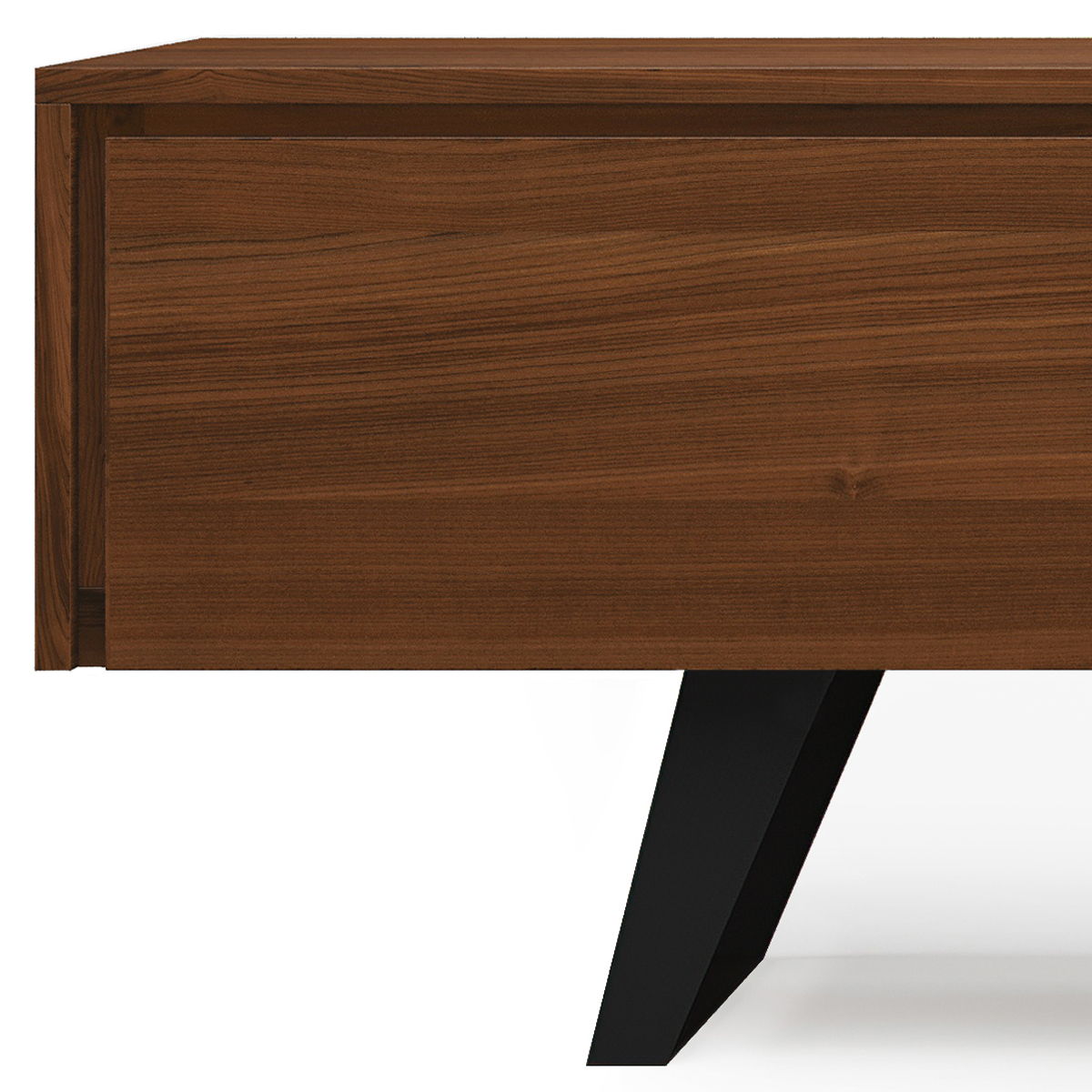 Lowry - Handcrafted TV Media Stand - Walnut - Best Buy Furniture