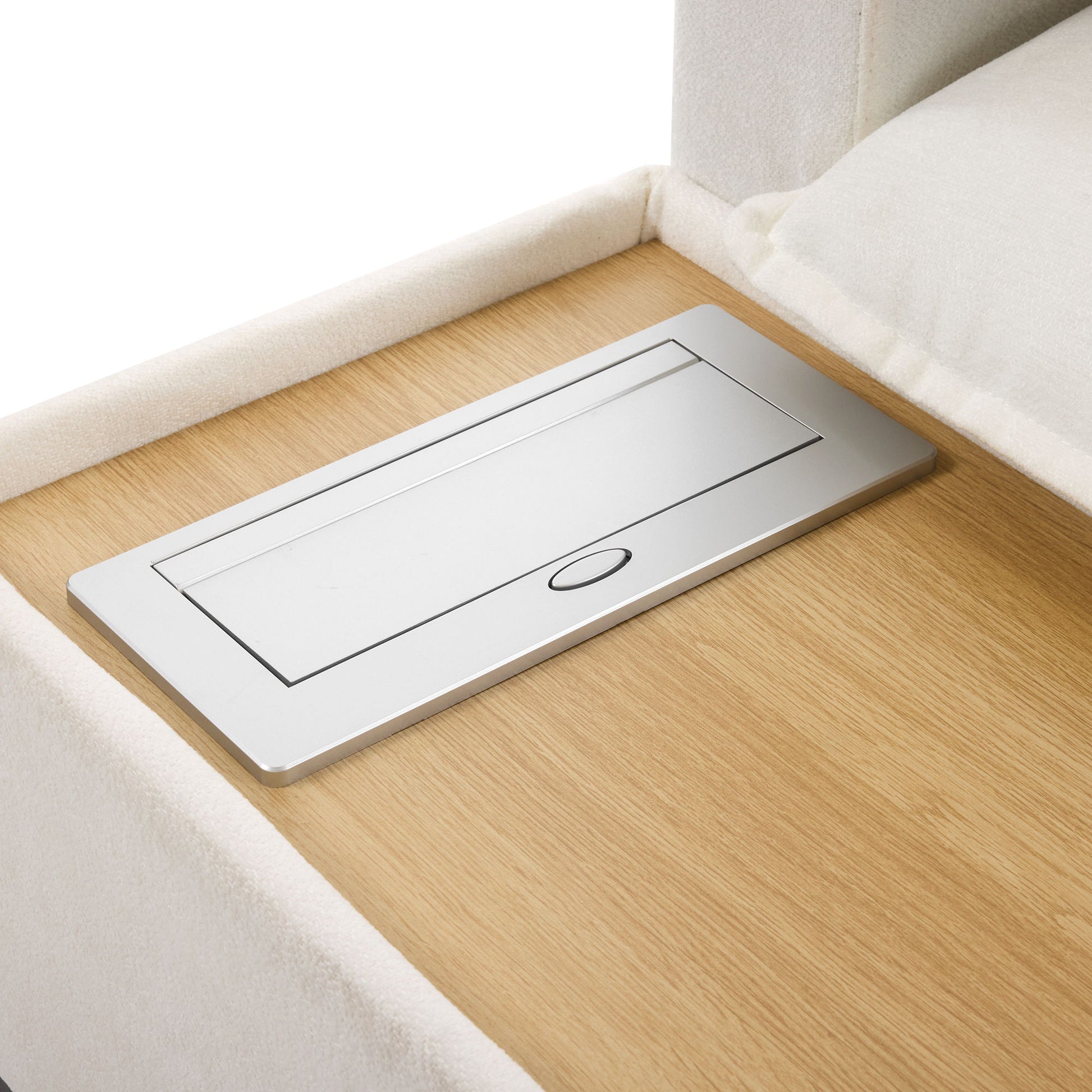 U-Shaped Sectional Modular Sofa With A Movable Ottoman, A Coffee Table With Hidden Charging Devices For Living Room - Best Buy Furniture