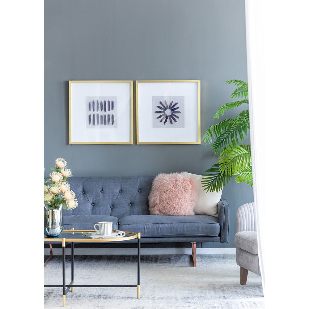 Grace Purple Agate Shadow Boxes Wall Art (Set of 2) - Multicolor - Best Buy Furniture