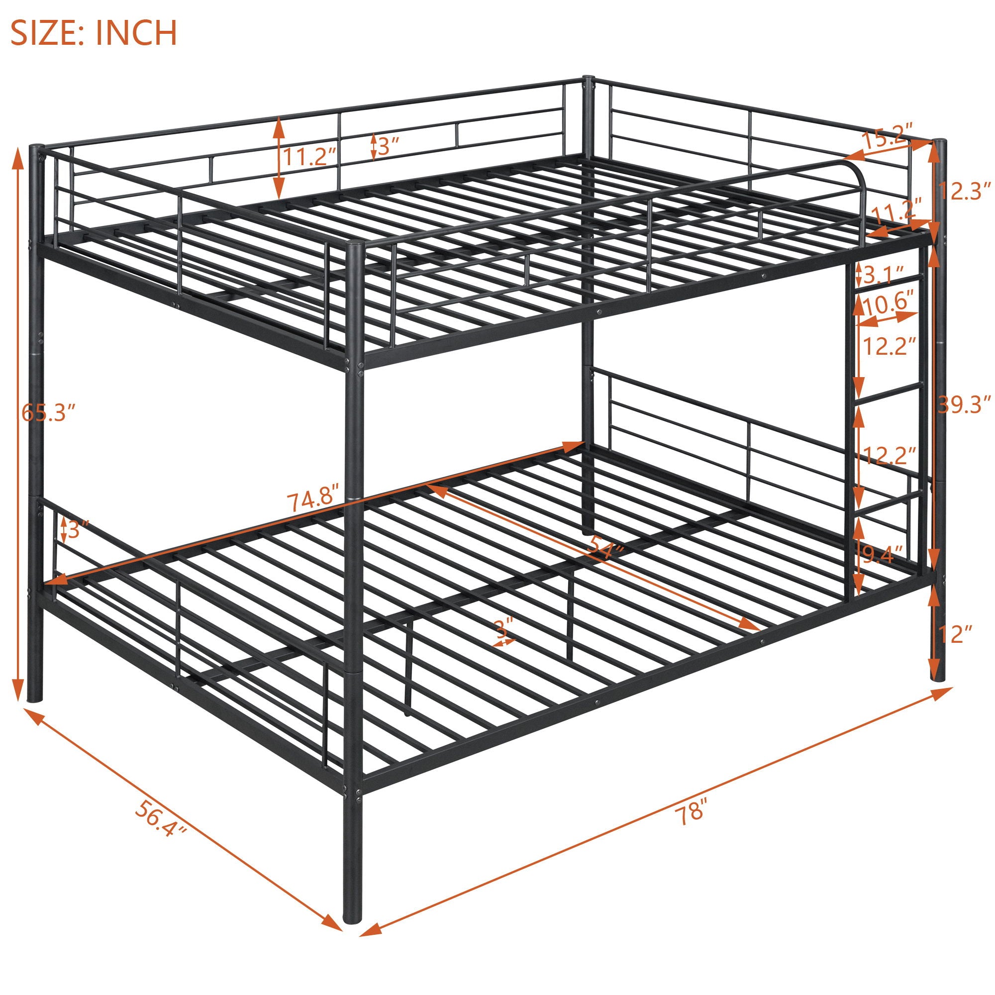 Steel Construction Bunk Bed