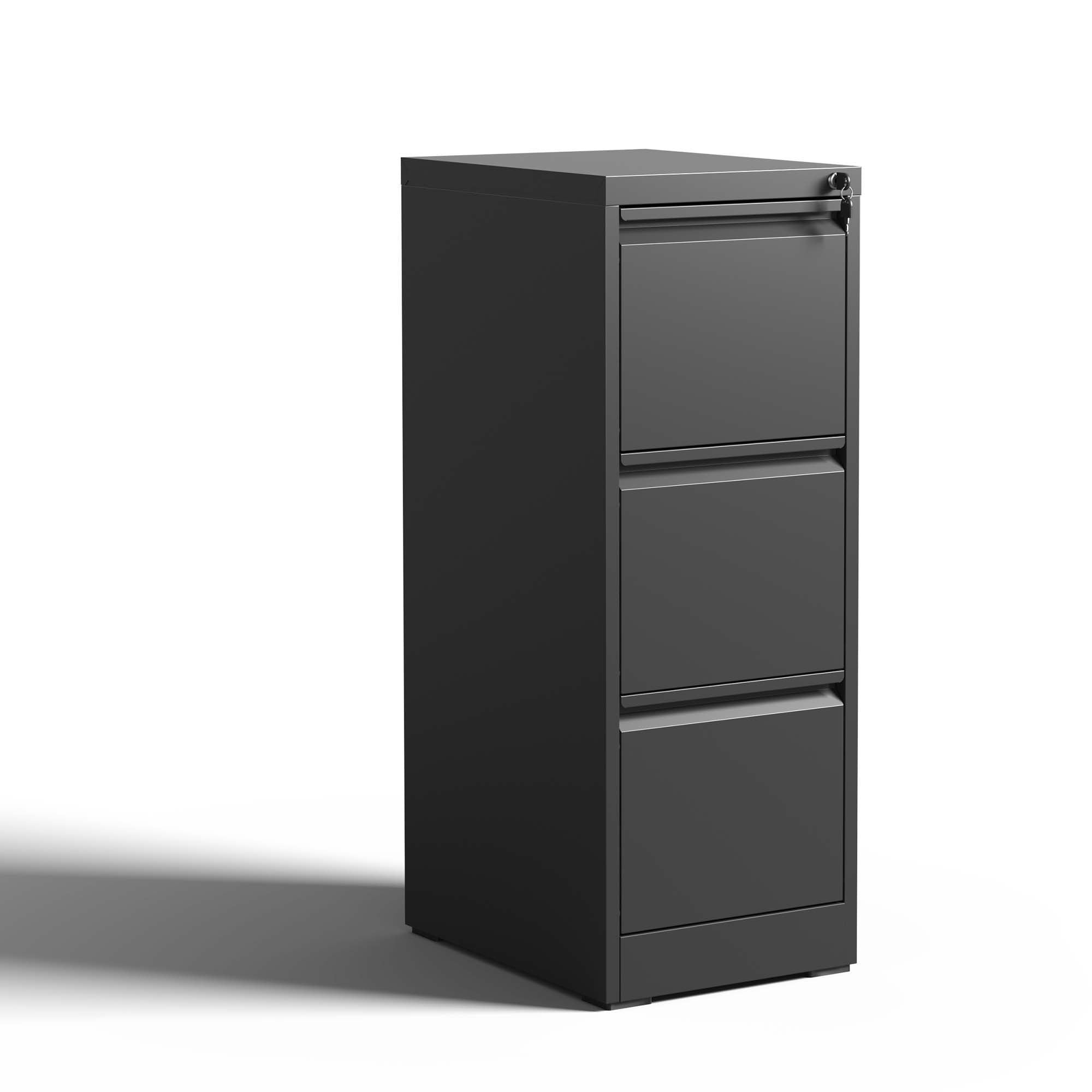 Steel Drawer Vertical File Cabinet With Lock For A4 Legal / Letter Size - Best Buy Furniture