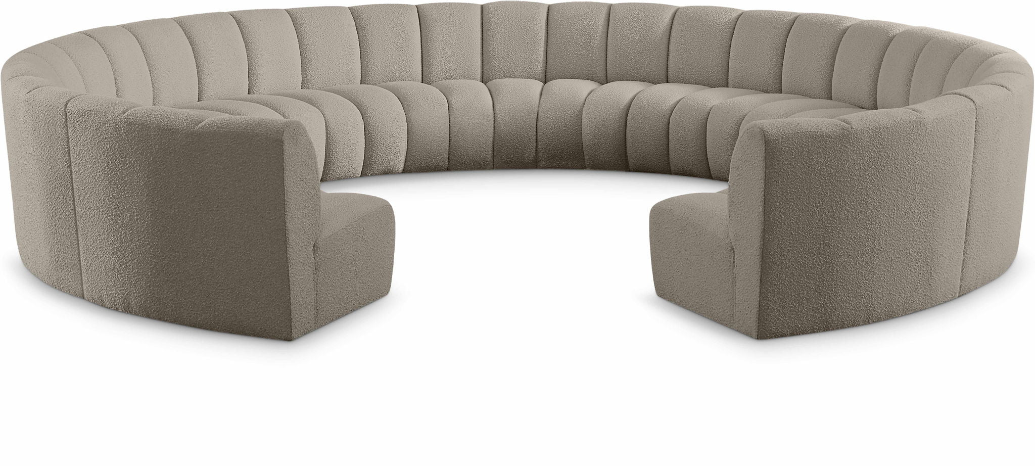 Infinity - 11 Piece Boucle Modular Sectional - Best Buy Furniture