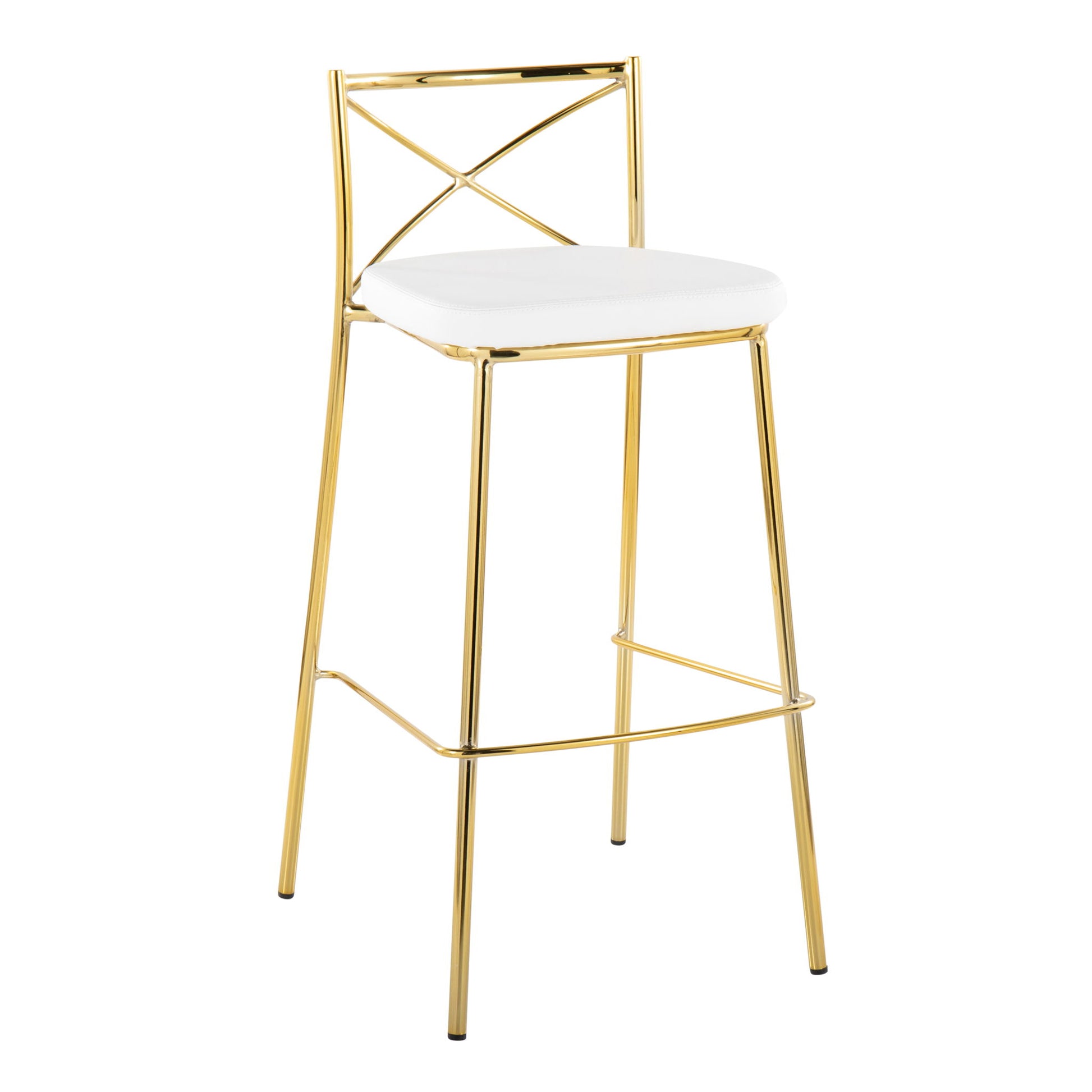 Modern Charlotte - Contemporary Fixed Height Barstool (Set of 2) - Best Buy Furniture
