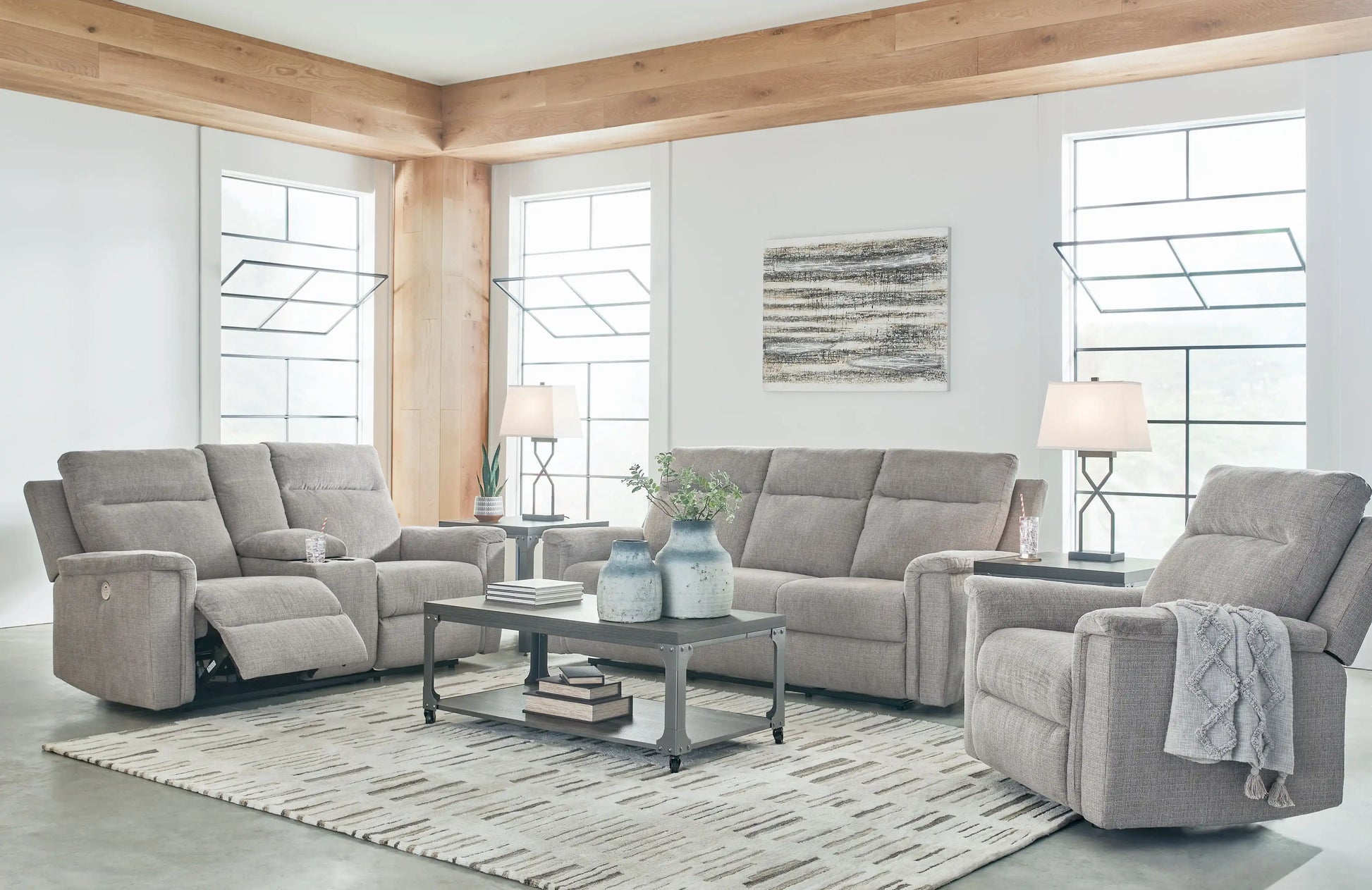 Barnsana - Reclining Living Room Set - Best Buy Furniture