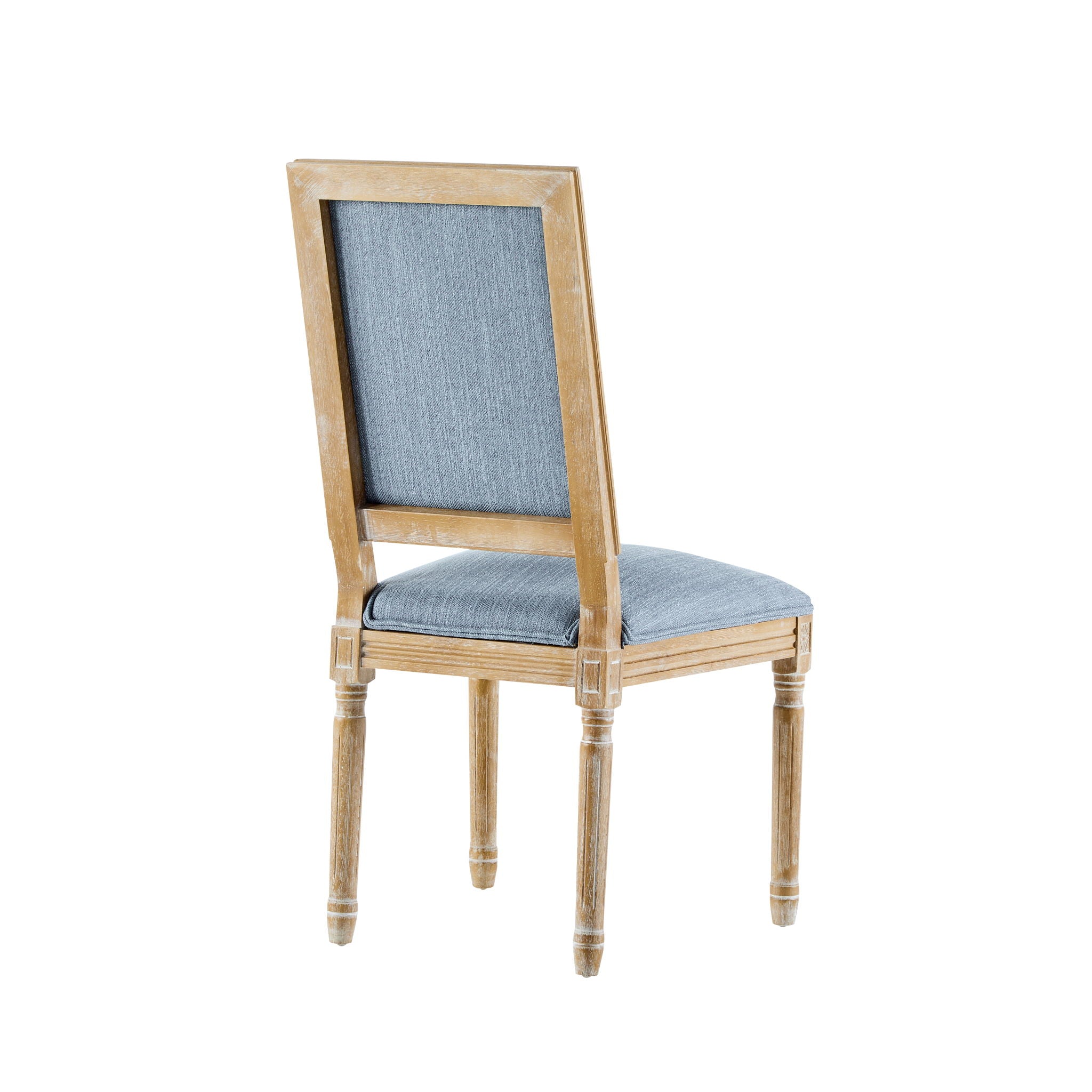French Country Style Dining Chair With Upholstered Seating And Fluted Legs - Best Buy Furniture