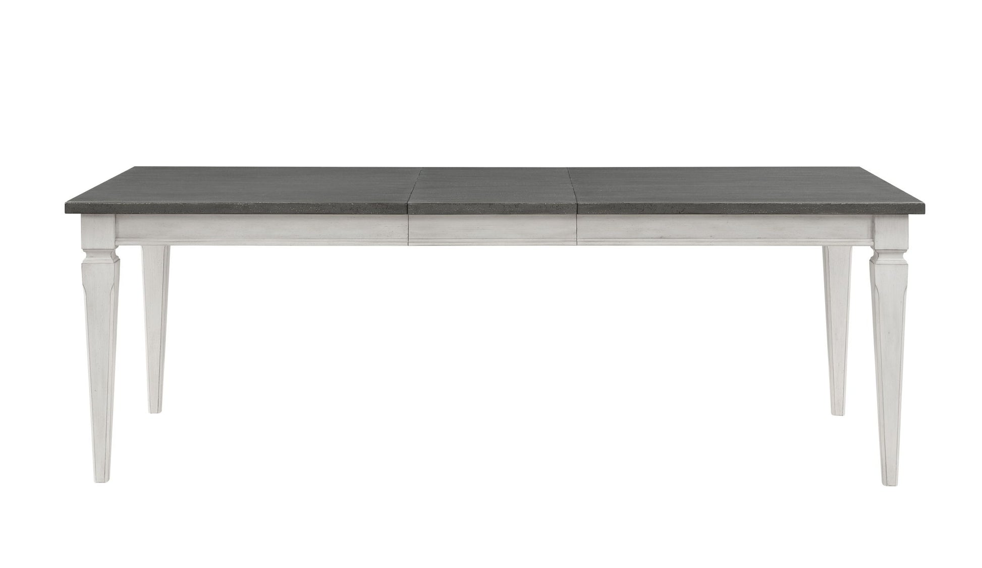 Katia - Dining Table With Leaf - Gray / White - Best Buy Furniture