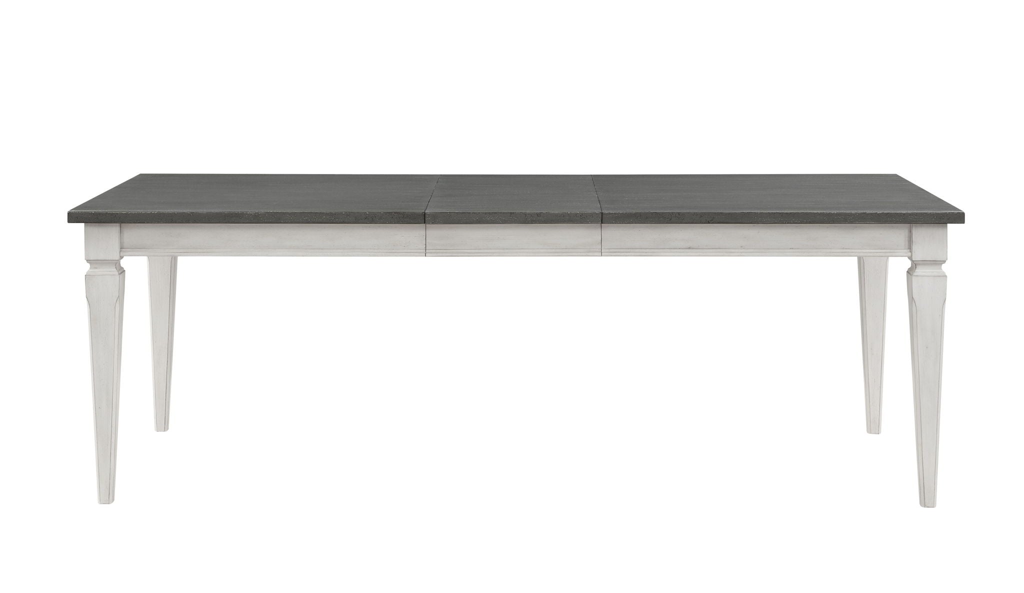 Katia - Dining Table With Leaf - Gray / White - Best Buy Furniture