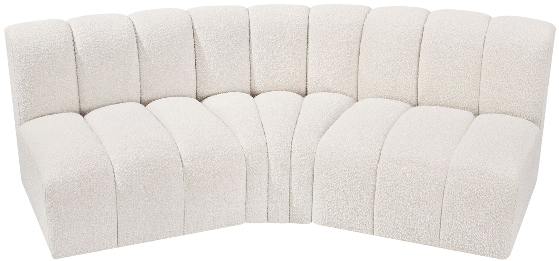 Arc - Boucle Fabric 3 Piece Modular Corner Sofa - Best Buy Furniture