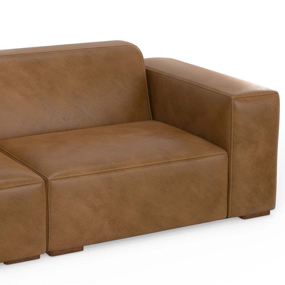 Rex - Handcrafted Sectional Sofa And Ottoman - Best Buy Furniture