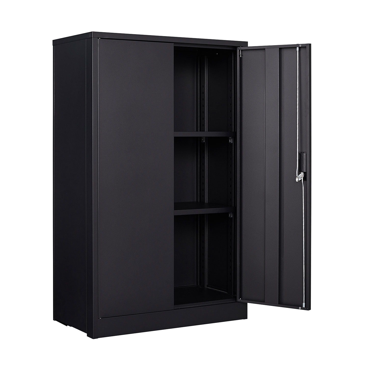 Metal Storage Cabinet With Locking Doors And Adjustable Shelf, Folding Filing Storage Cabinet, Folding Storage Locker Cabinet For Home Office, School, Garage - Best Buy Furniture