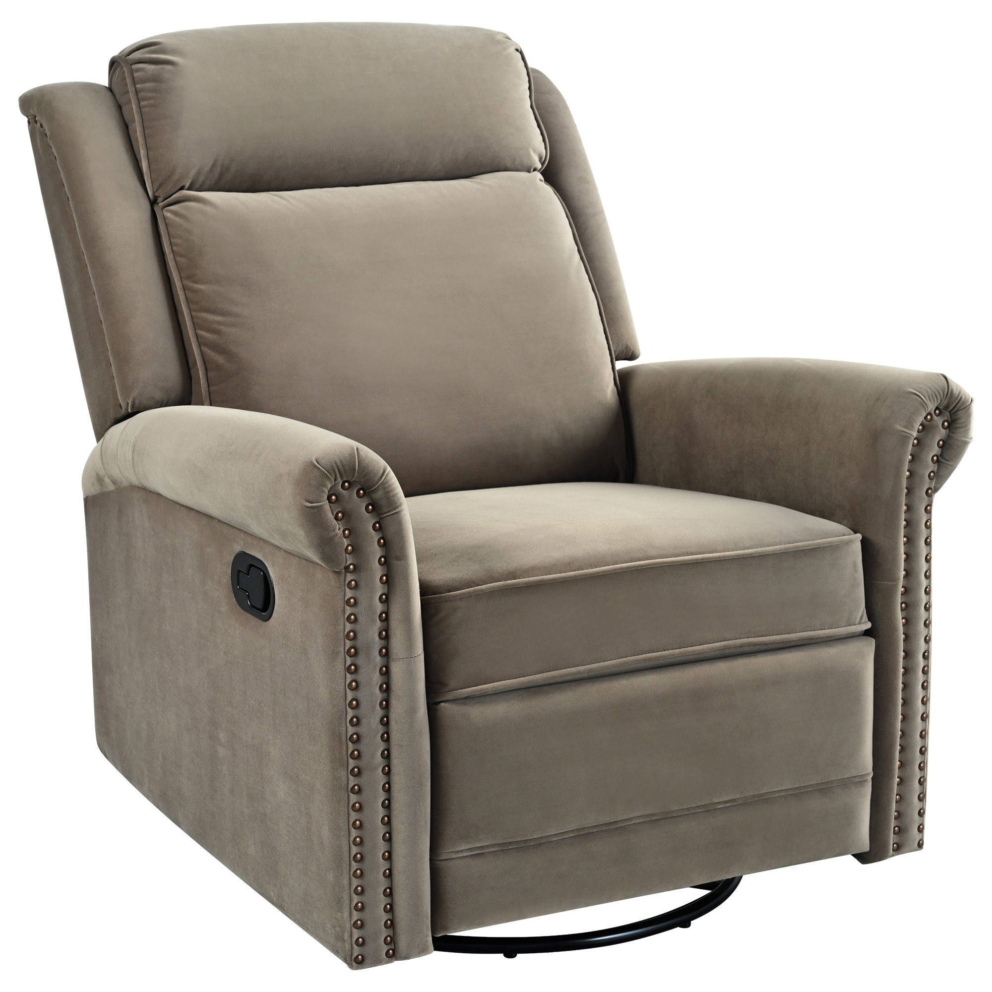 360 Degrees Swivel Recliner Manual Rocking Recliner Home With Adjustable Backrest - Best Buy Furniture
