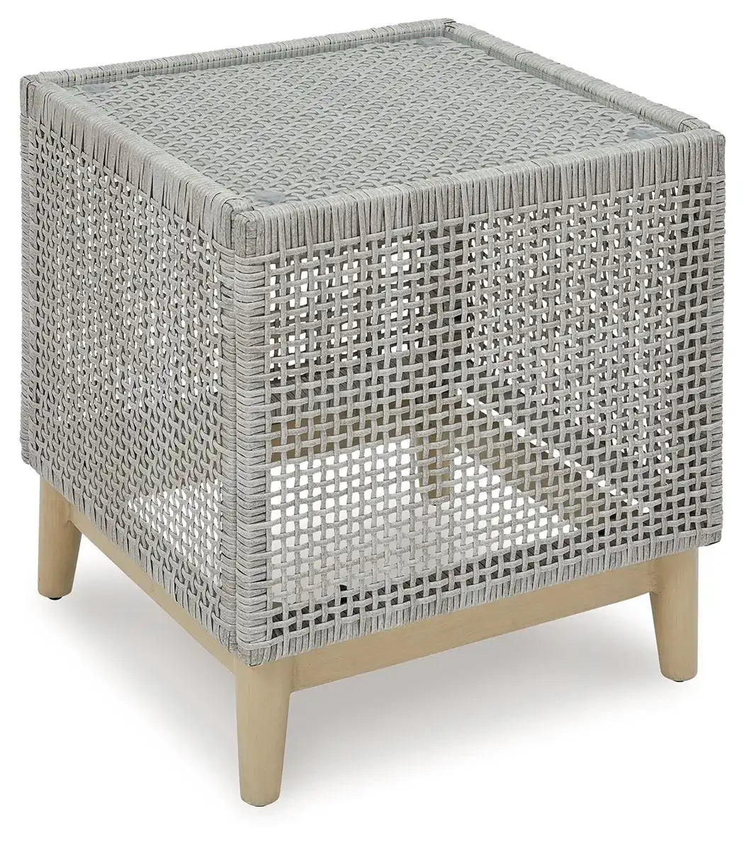 Seton Creek - Square End Table - Gray - Best Buy Furniture