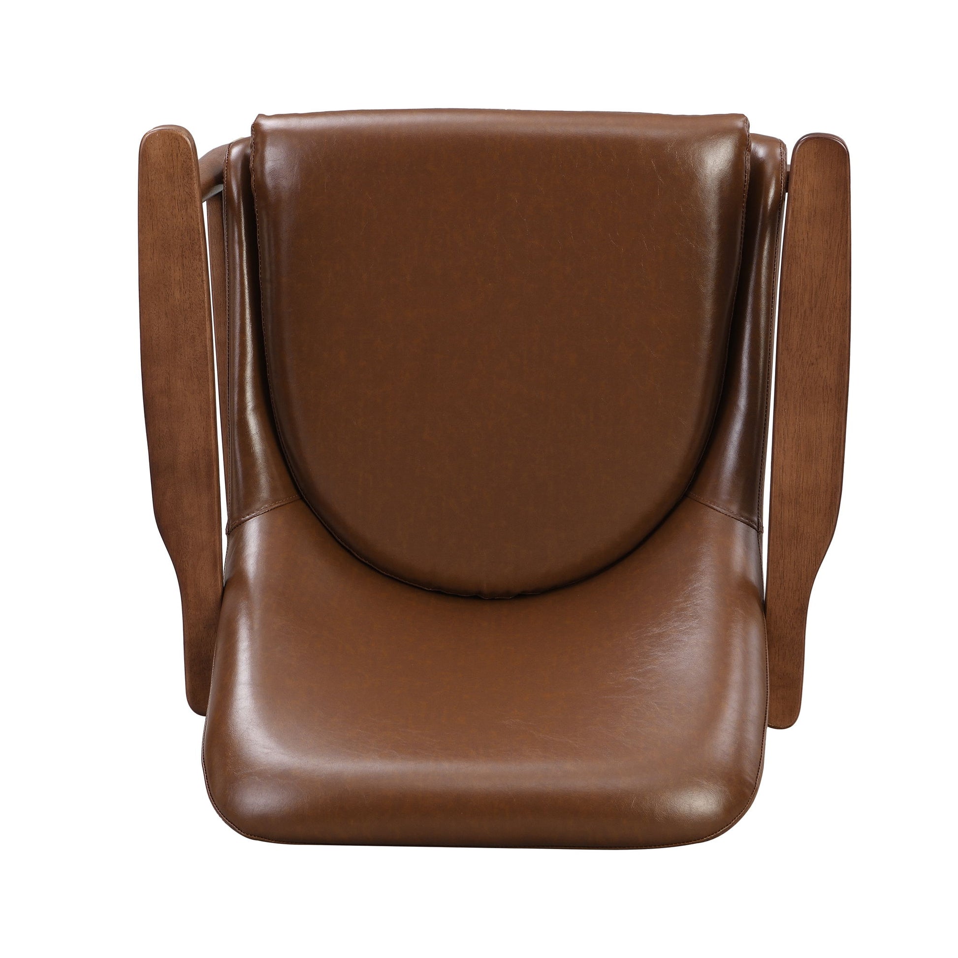 Mid - Century Accent Chair With Cushioned Seat, Brass Tipped Legs - Best Buy Furniture