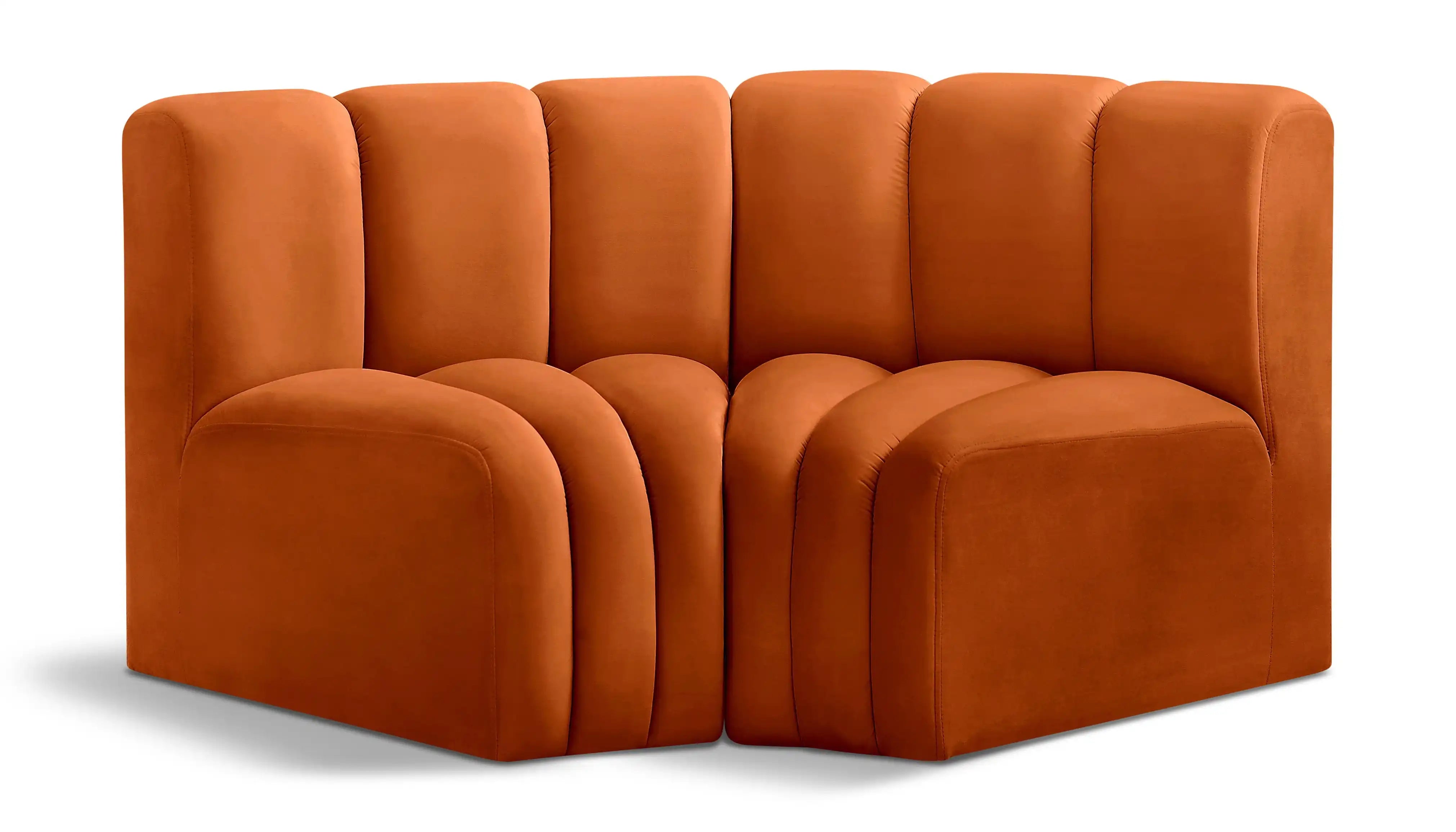 Arc - Velvet 2 Piece Modular Sofa - Best Buy Furniture