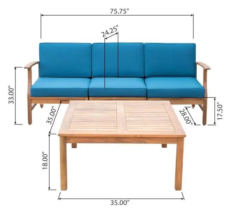 Perla - 3 Seater Sofa And Table Set - Best Buy Furniture