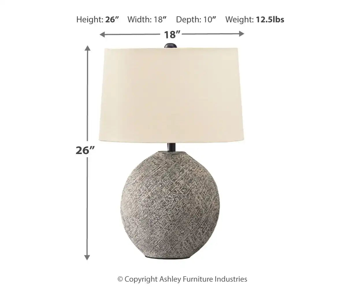 Harif - Paper Table Lamp - Beige - Best Buy Furniture