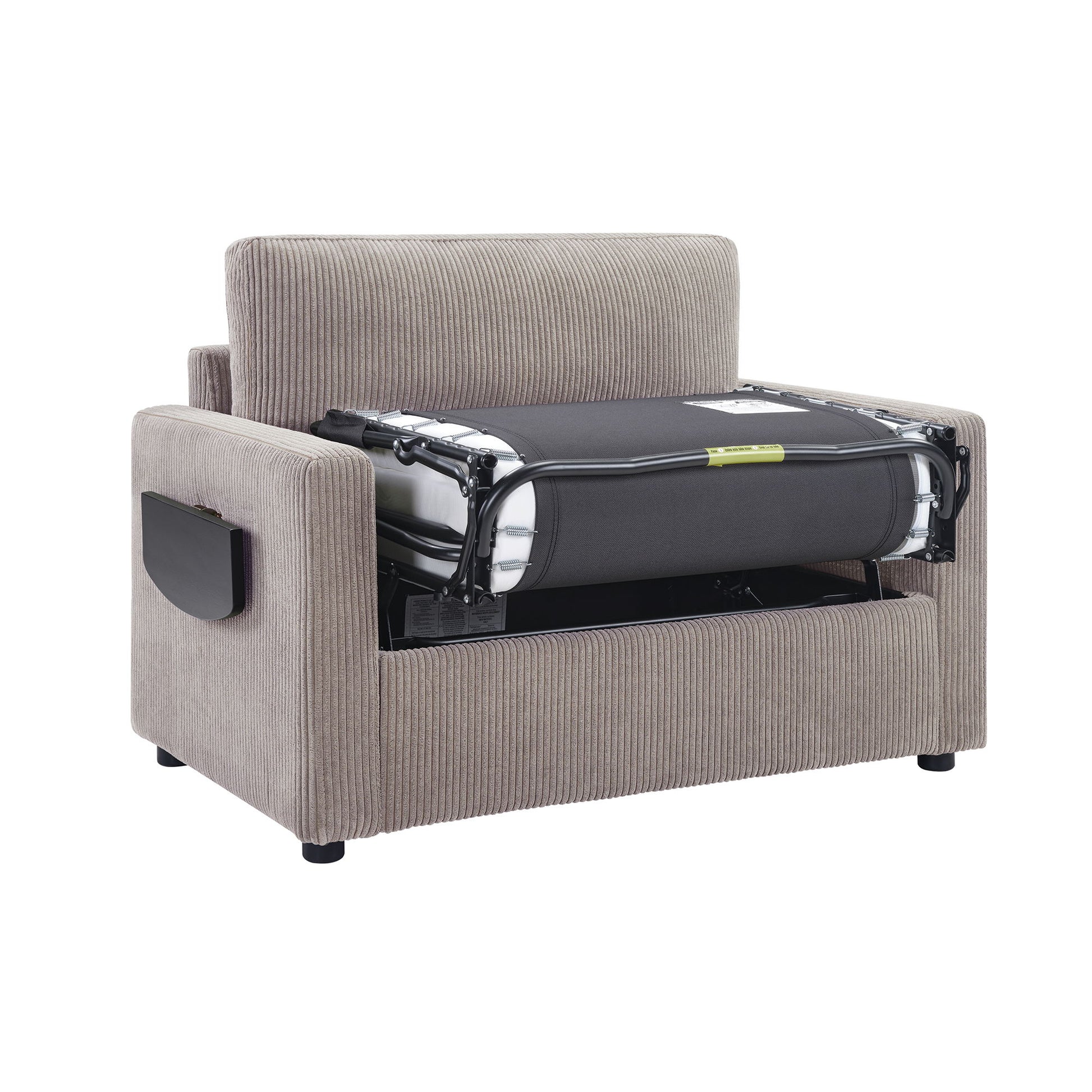 Sleeper Sofa With Foldable Mattress, USB Ports, Side Table & Storage Pocket - Best Buy Furniture