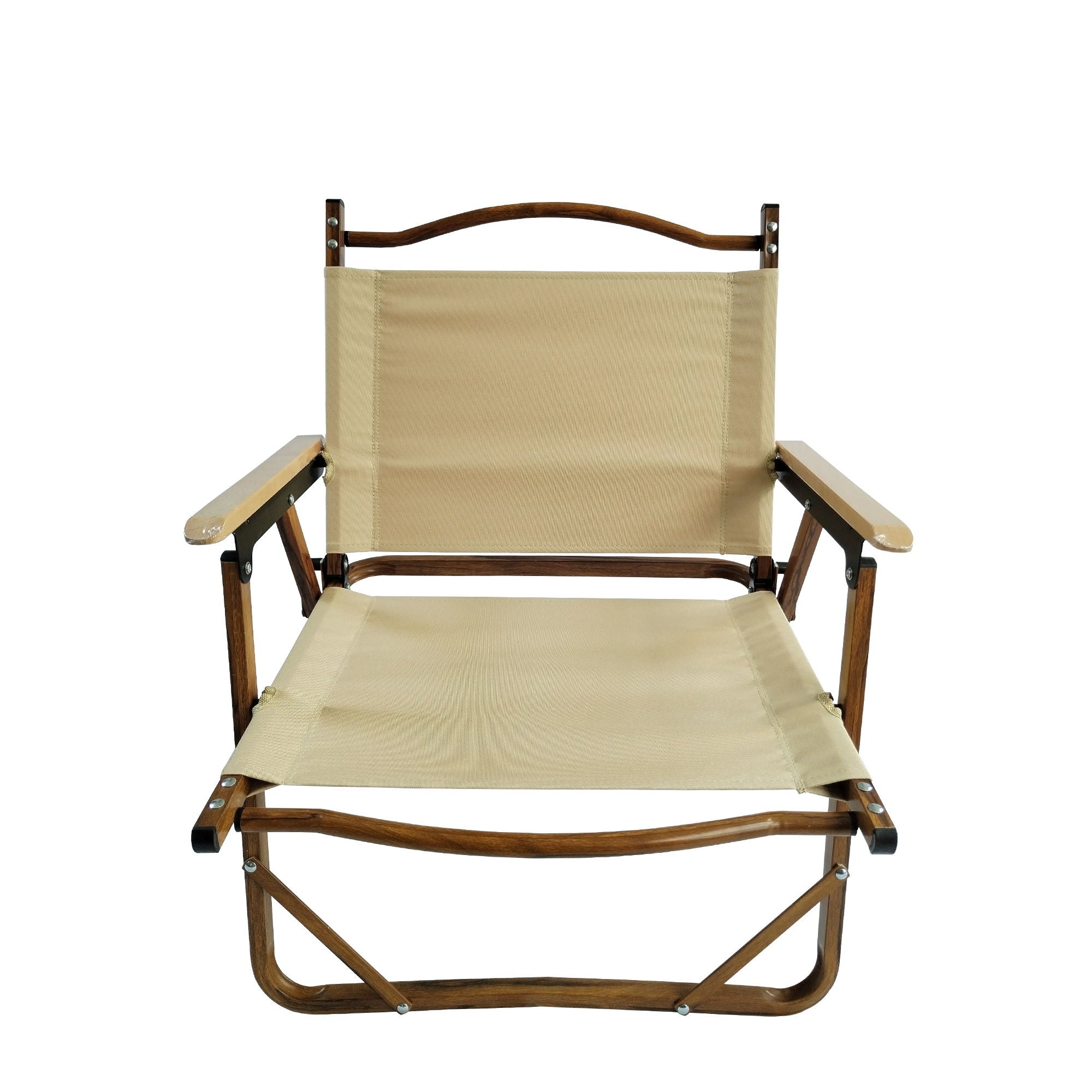 Comfy Foldable And Portable Chair With Armrests, Indoor And Outdoor (Set of 4) - Brown - Best Buy Furniture