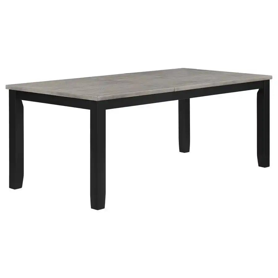 Elodie - Rectangular Extension Leaf Dining Table - Black - Best Buy Furniture