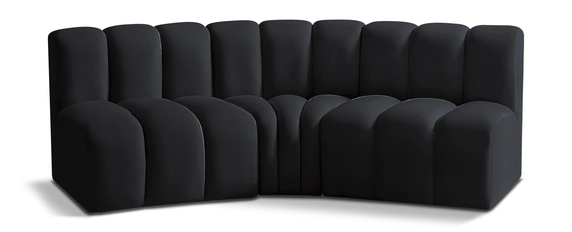 Arc - Velvet 3 Piece Modular Corner Sofa - Best Buy Furniture