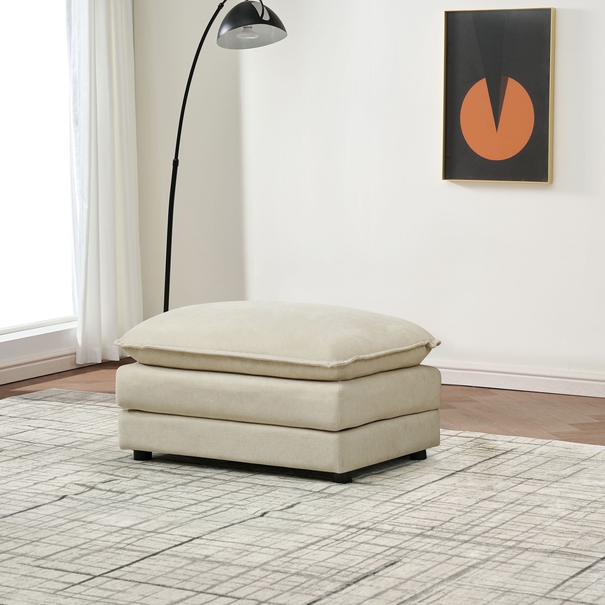 Modular Ottoman Style Deep Seat Sofa With Cushions - Best Buy Furniture