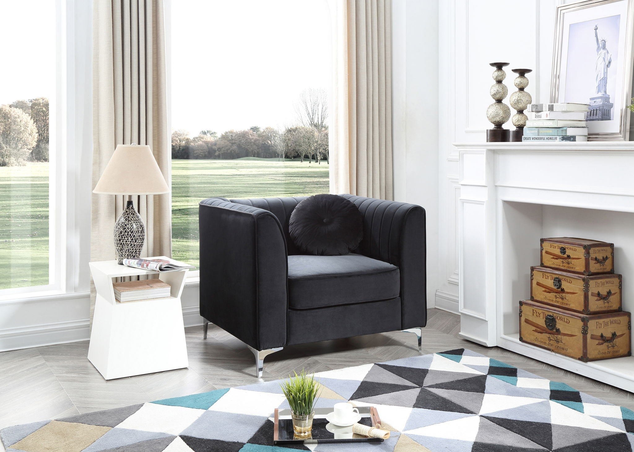 Contemporary Sloped Armchair - Best Buy Furniture