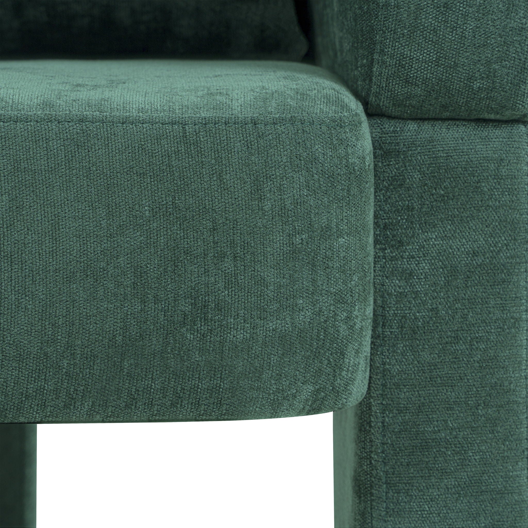 Modern 3 Leg Chenille Accent Chair With Ergonomic Arms & Removable Pillow - Best Buy Furniture