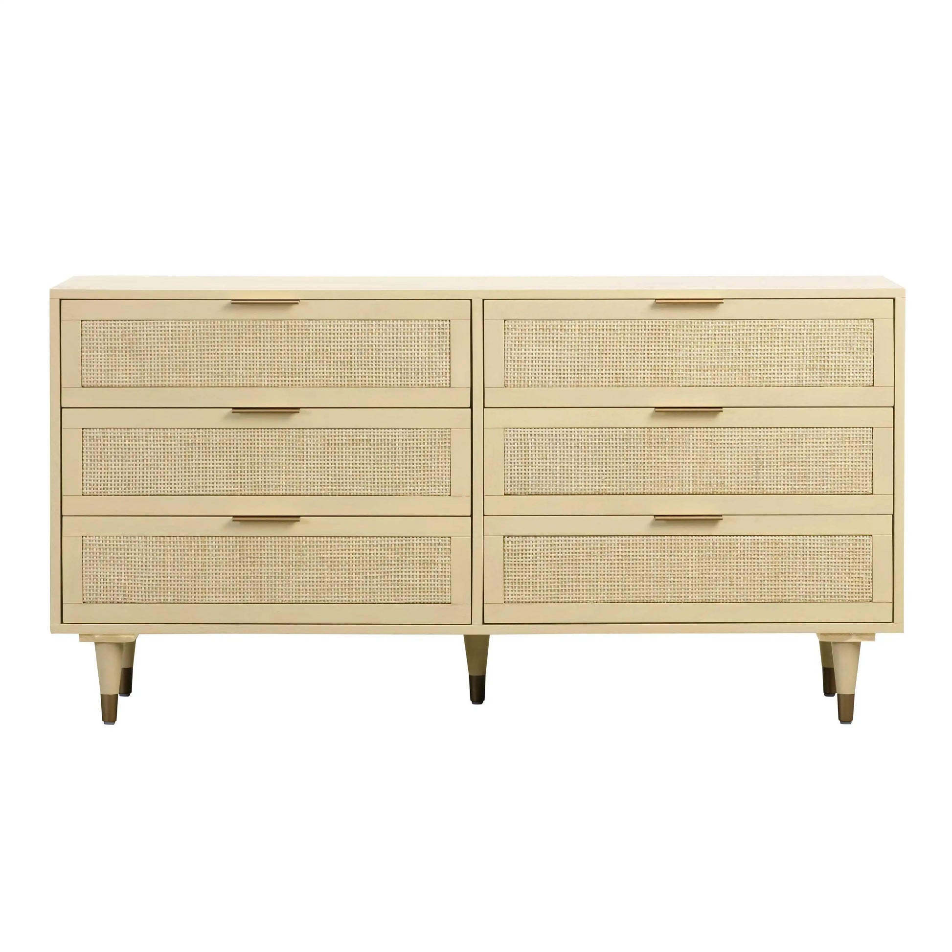 Sierra Buttermilk - 6 Drawer Dresser - Beige - Best Buy Furniture
