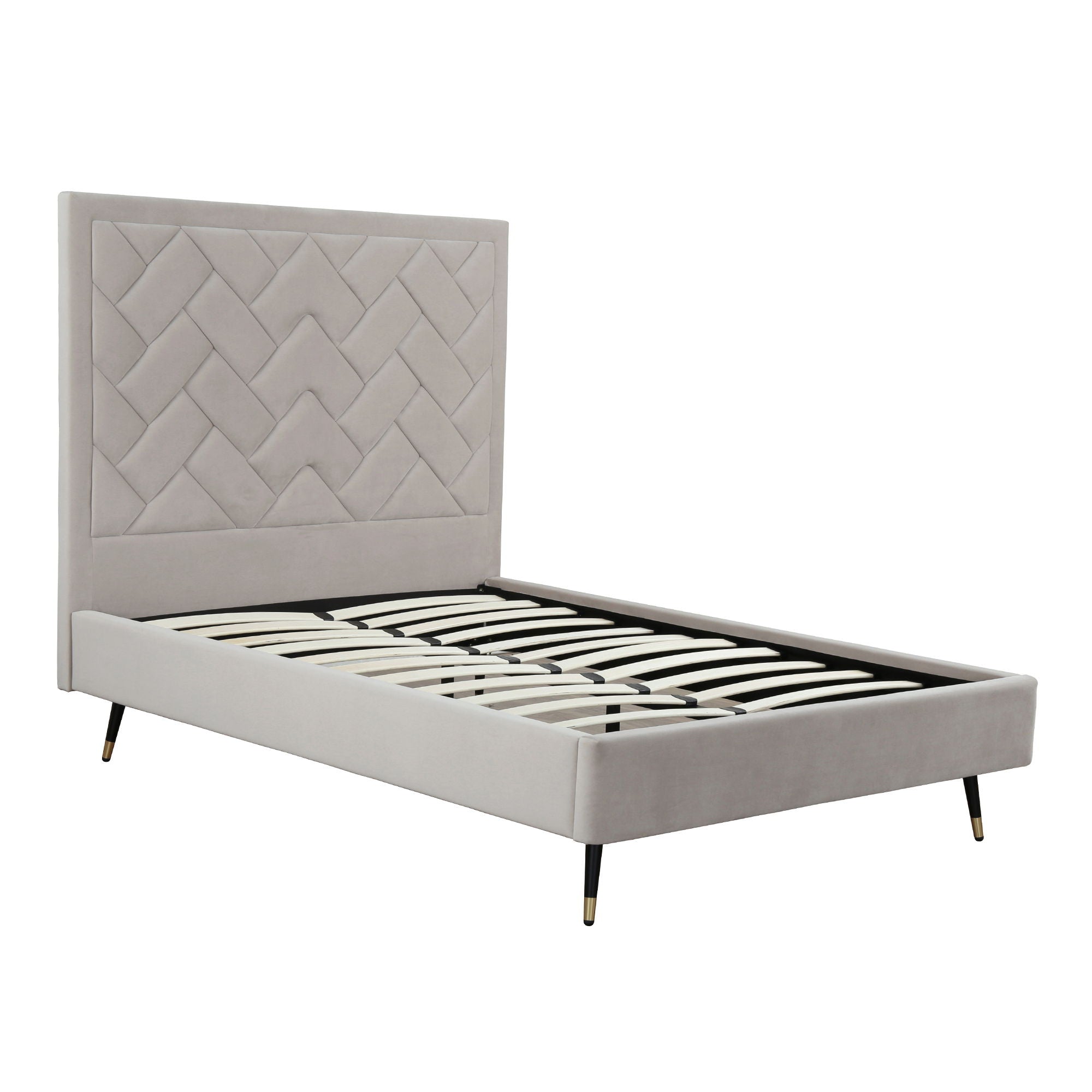 Crosby - Bed With Upholstered Headboard And Slats