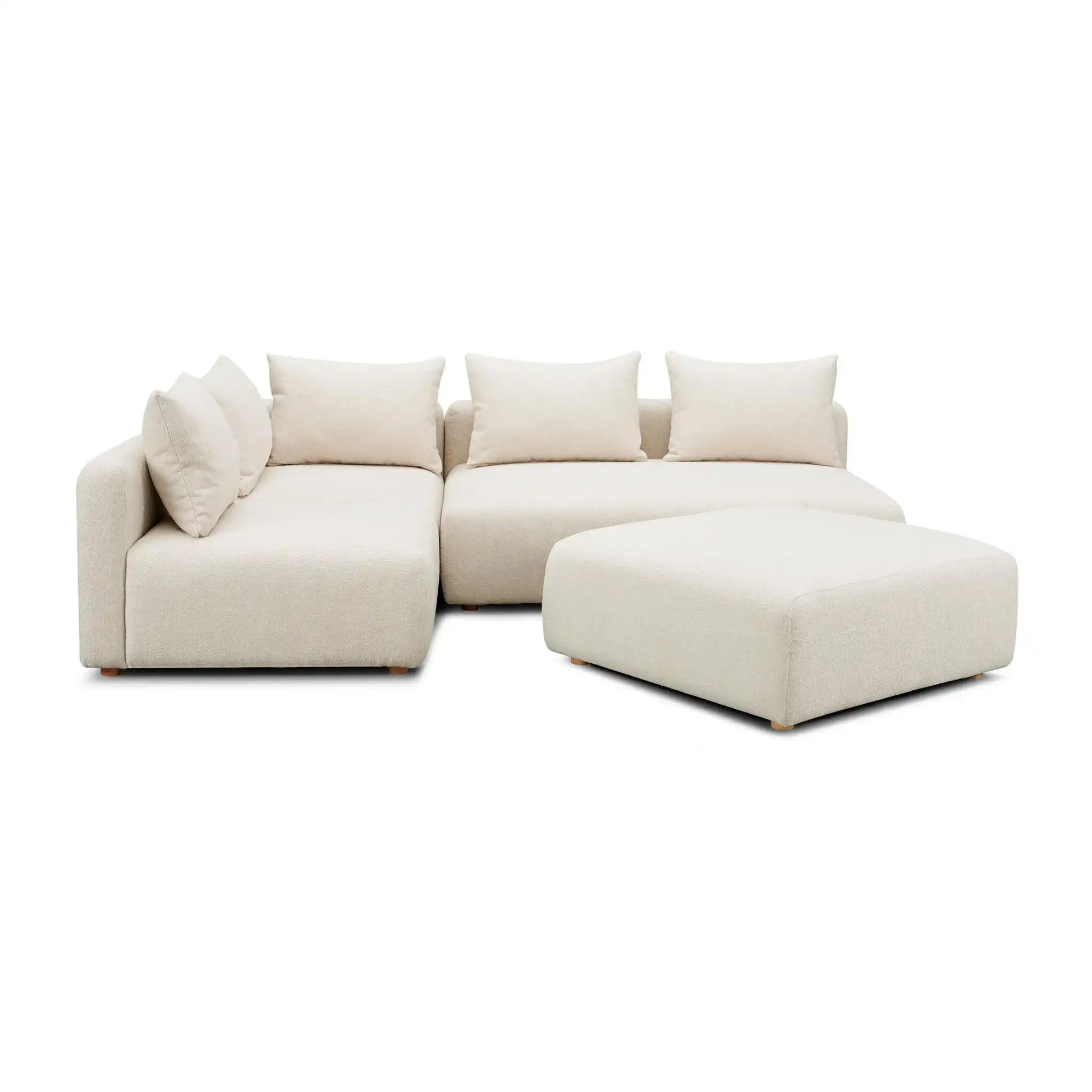 Hangover - 4-Piece Modular Chaise Sectional - Best Buy Furniture