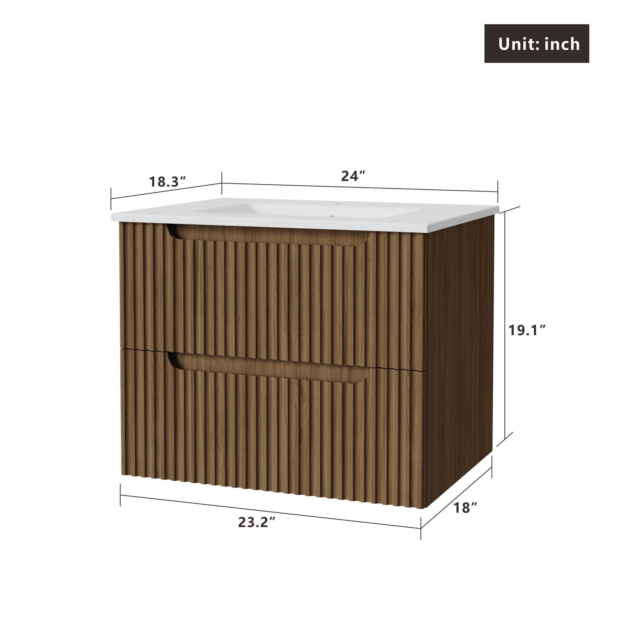 Wall Mounted Bathroom Vanity With Sink - Best Buy Furniture