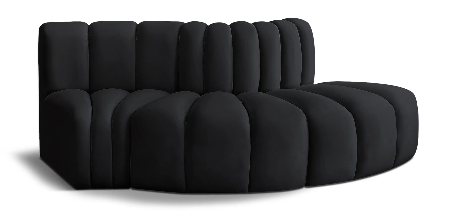 Arc - Velvet 3 Piece Modular Sofa - Best Buy Furniture