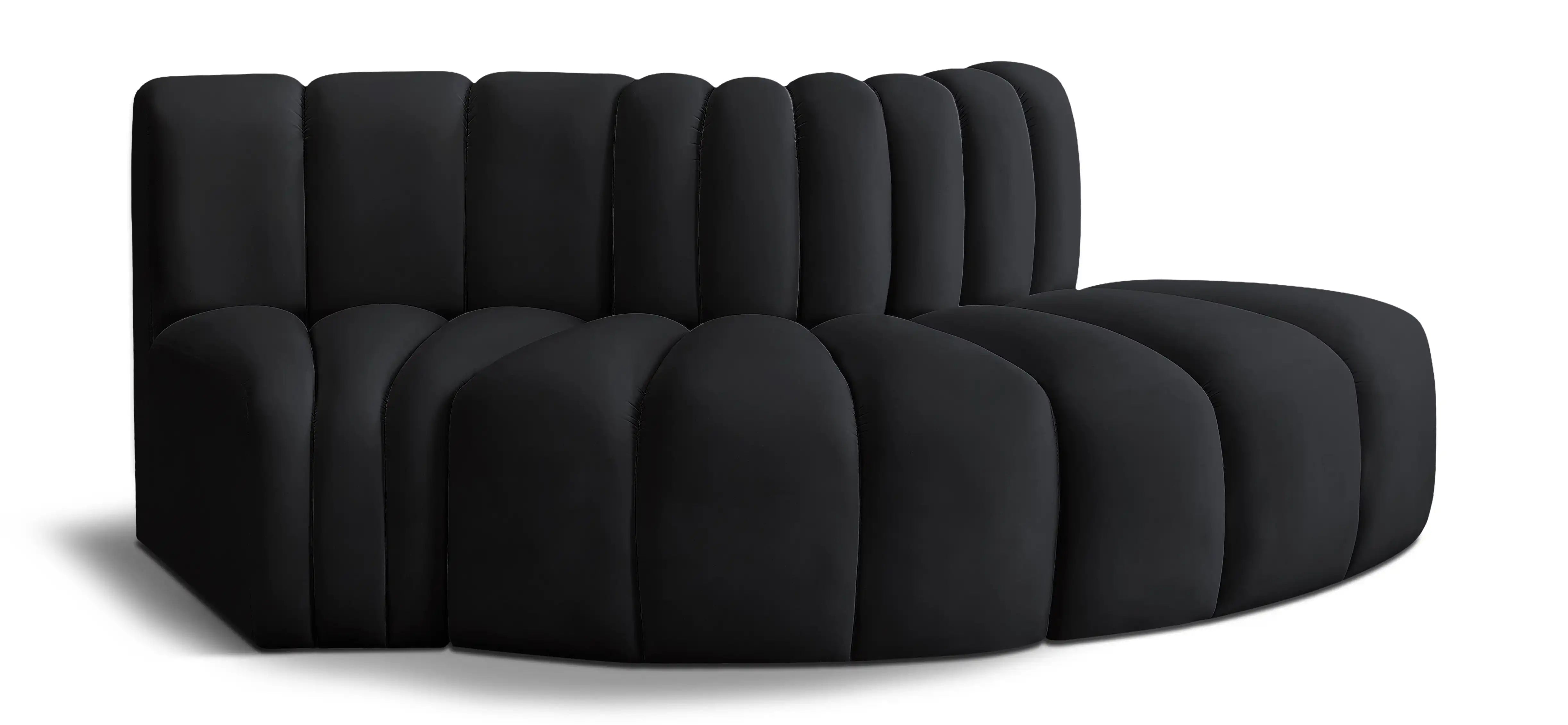 Arc - Velvet 3 Piece Modular Sofa - Best Buy Furniture