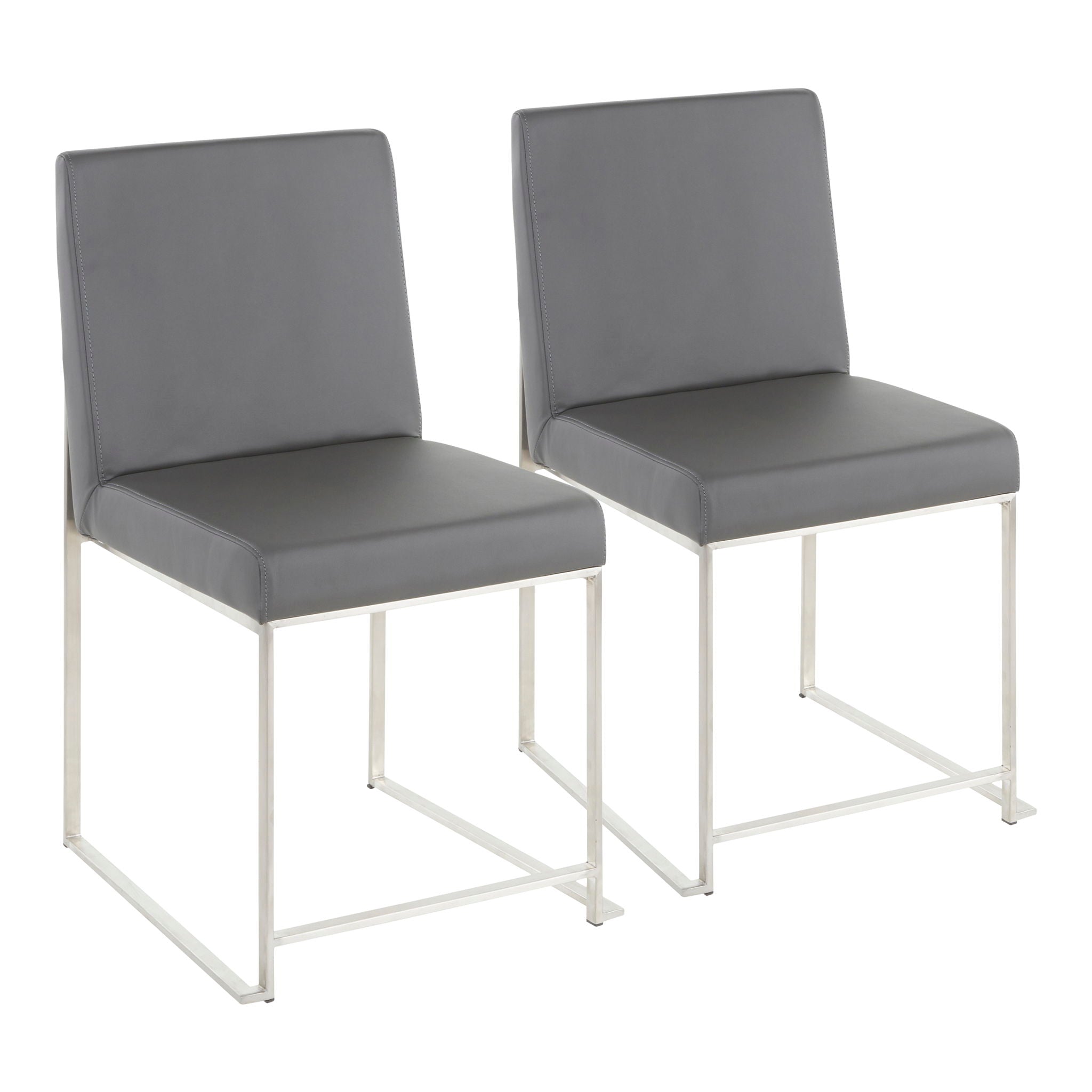Fuji - Contemporary Modern Elegance High Back Dining Chair (Set of 2) - Best Buy Furniture