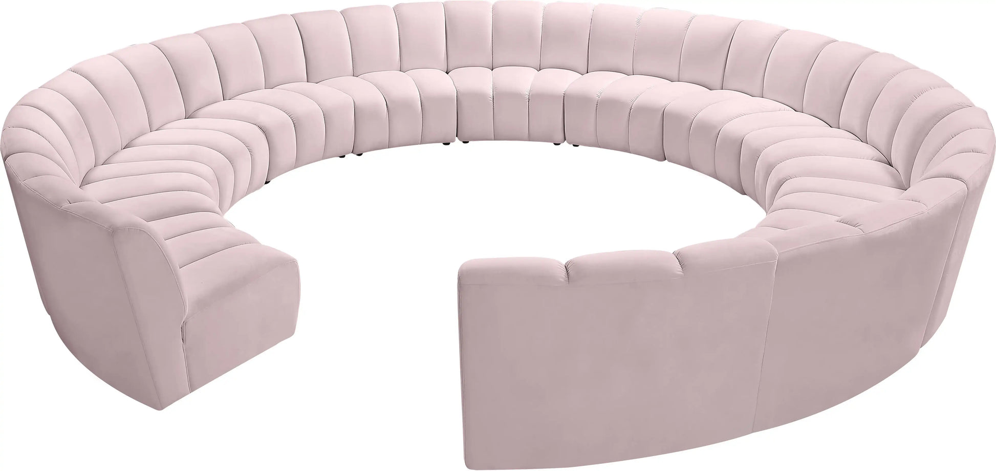 Infinity - 12 Piece Velvet Modular Sectional - Best Buy Furniture