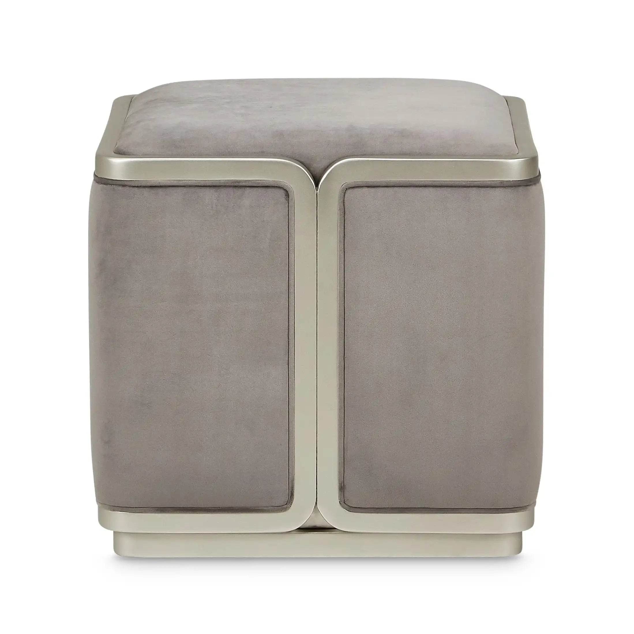 Linea - Ottoman - Gray Pearl / SilverMist - Best Buy Furniture