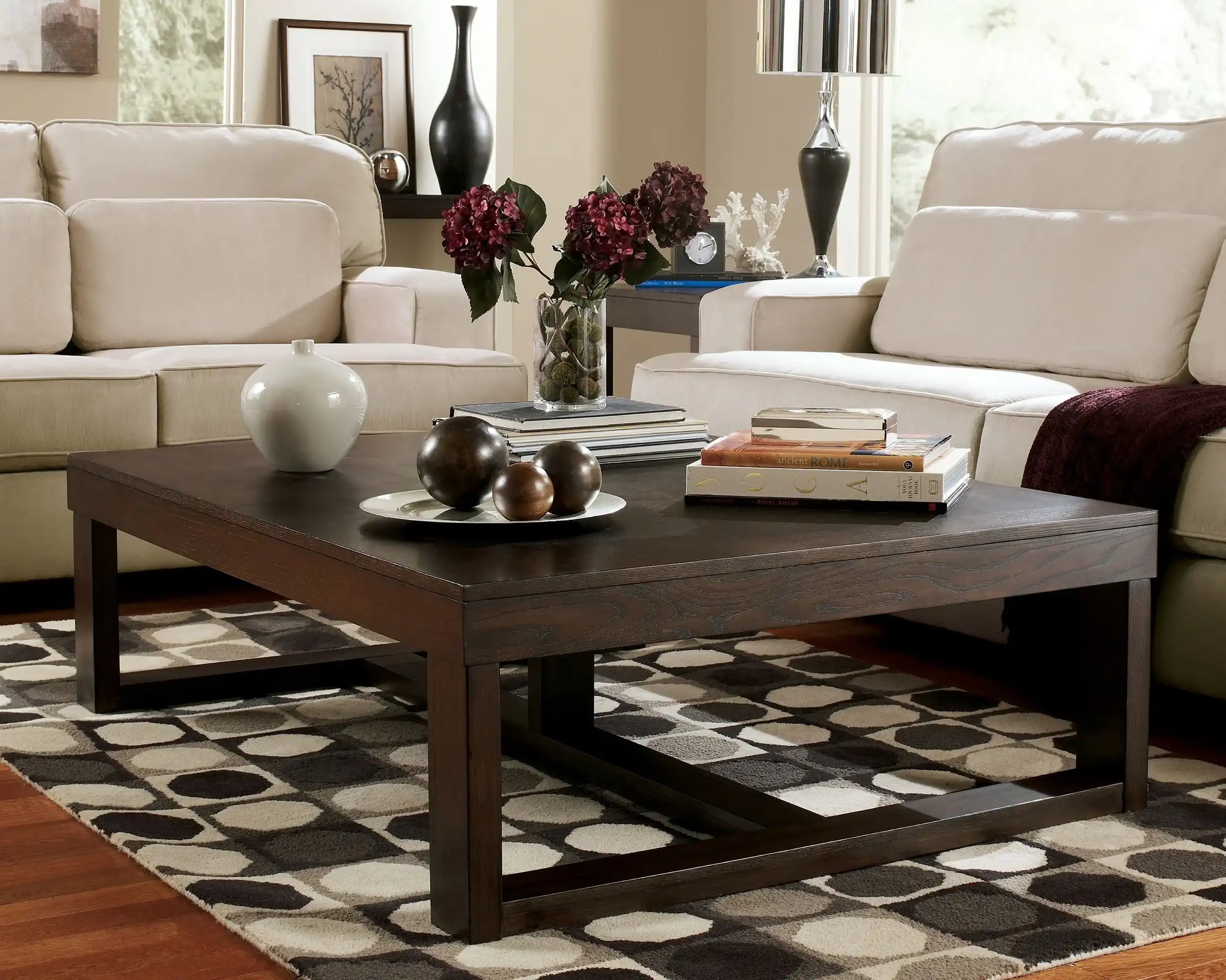 Watson - Rectangular Cocktail Table - Dark Brown - Best Buy Furniture