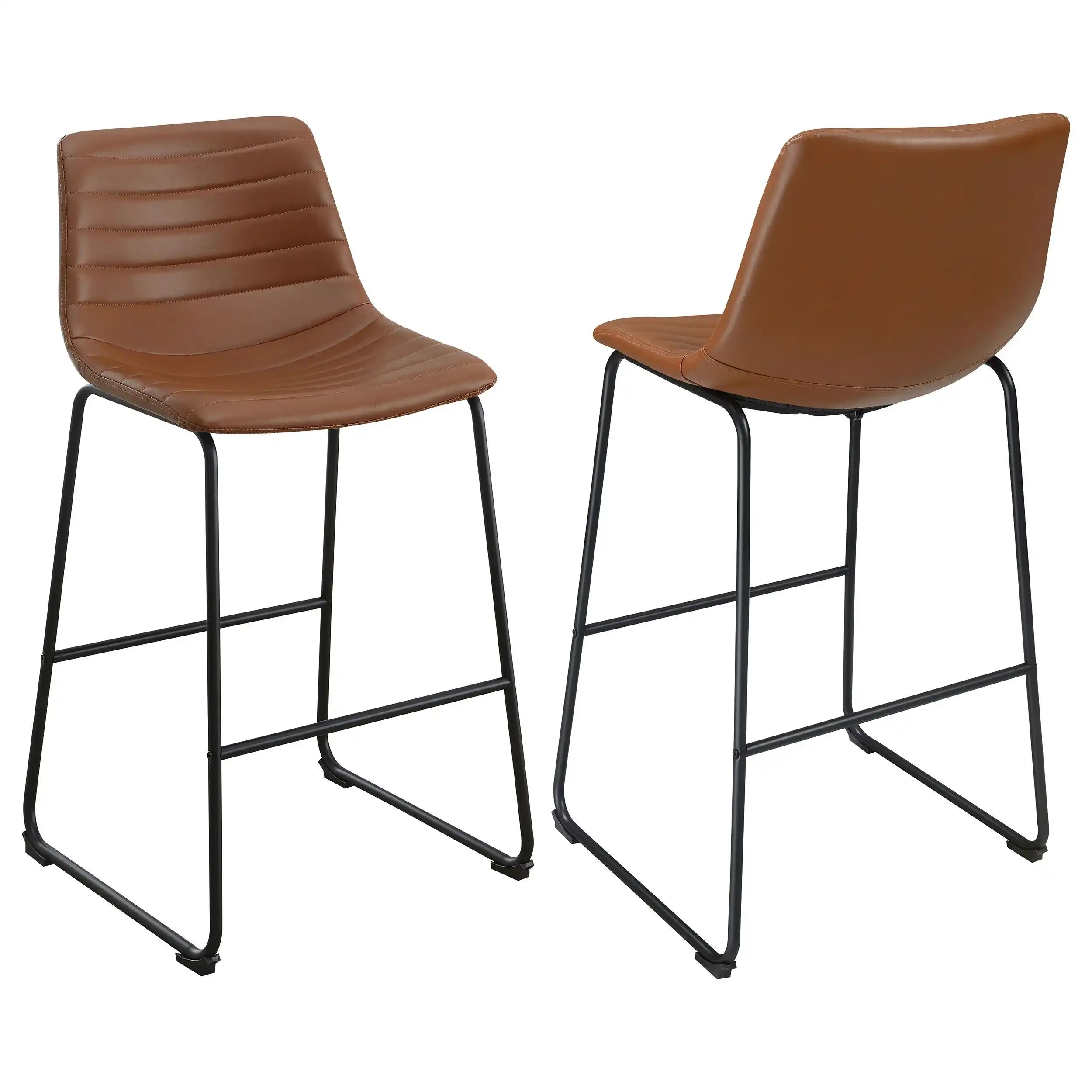 Zuni - Faux Leather Upholstered Bar Chair (Set of 2) - Best Buy Furniture