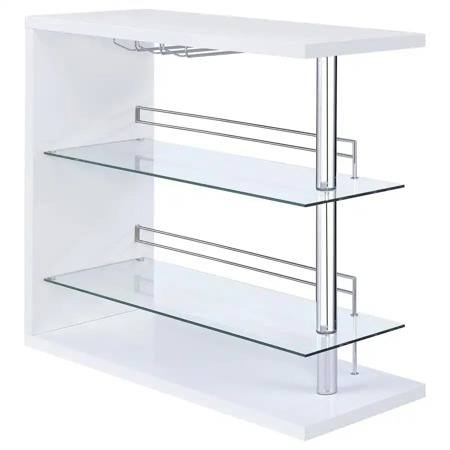 Prescott - Rectangular 2-Shelf Bar Unit - Best Buy Furniture
