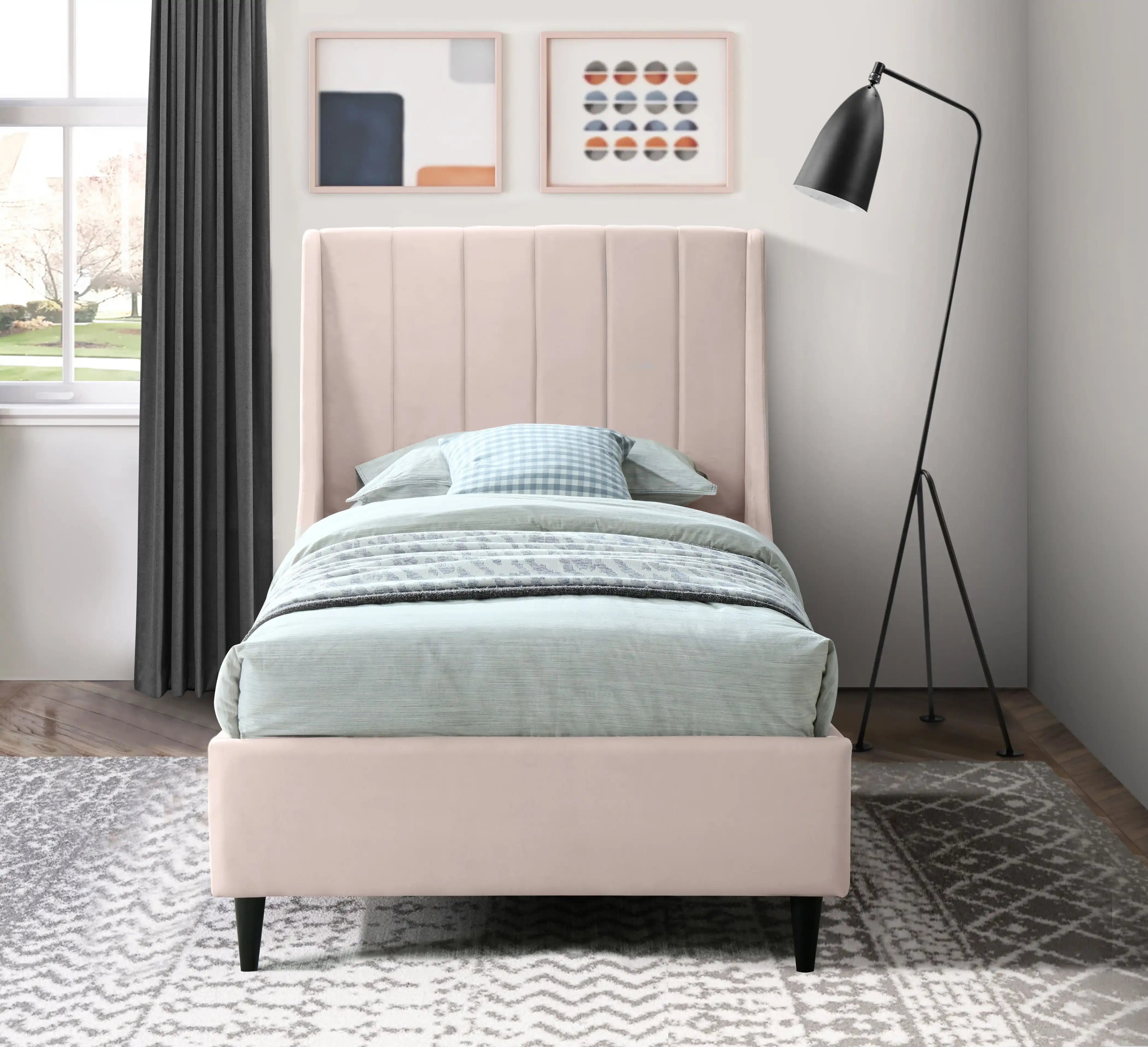 Eva - Velvet Bed - Best Buy Furniture